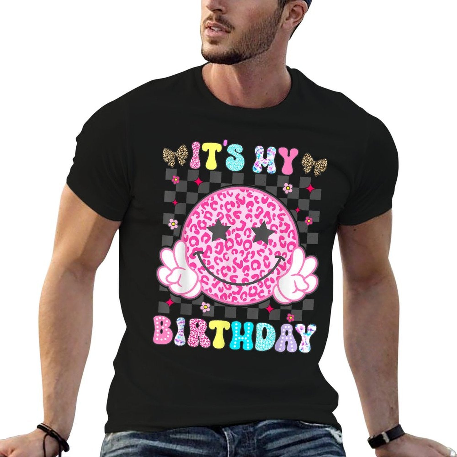 Its My Birthday for Girls Womenns Kid Smile Face  Easy-care T-Shirt