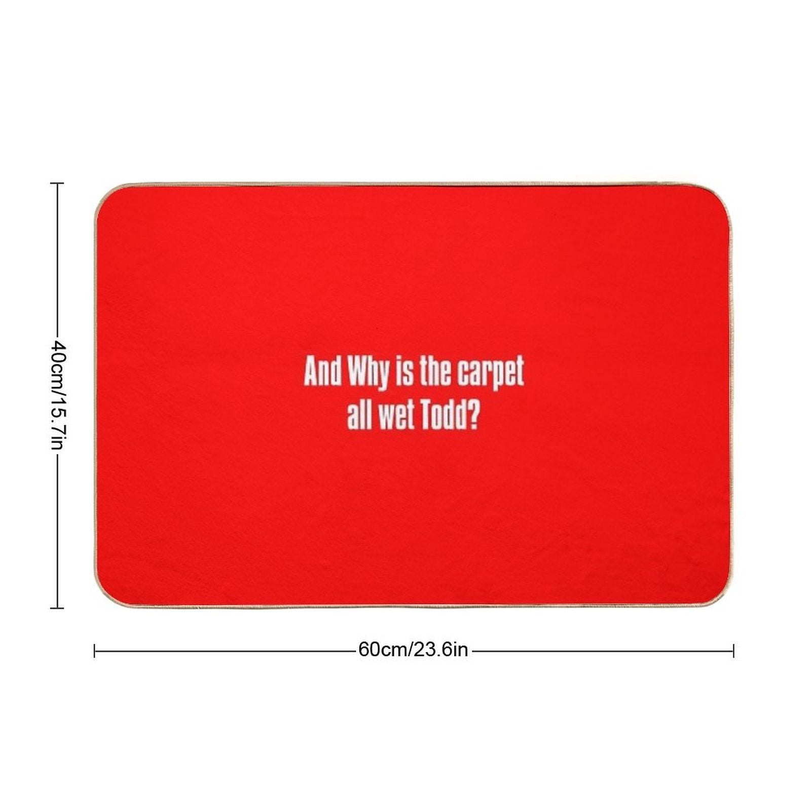 And Why Is The Carpet All Wet Todd  Multi-Purpose Bath Mat