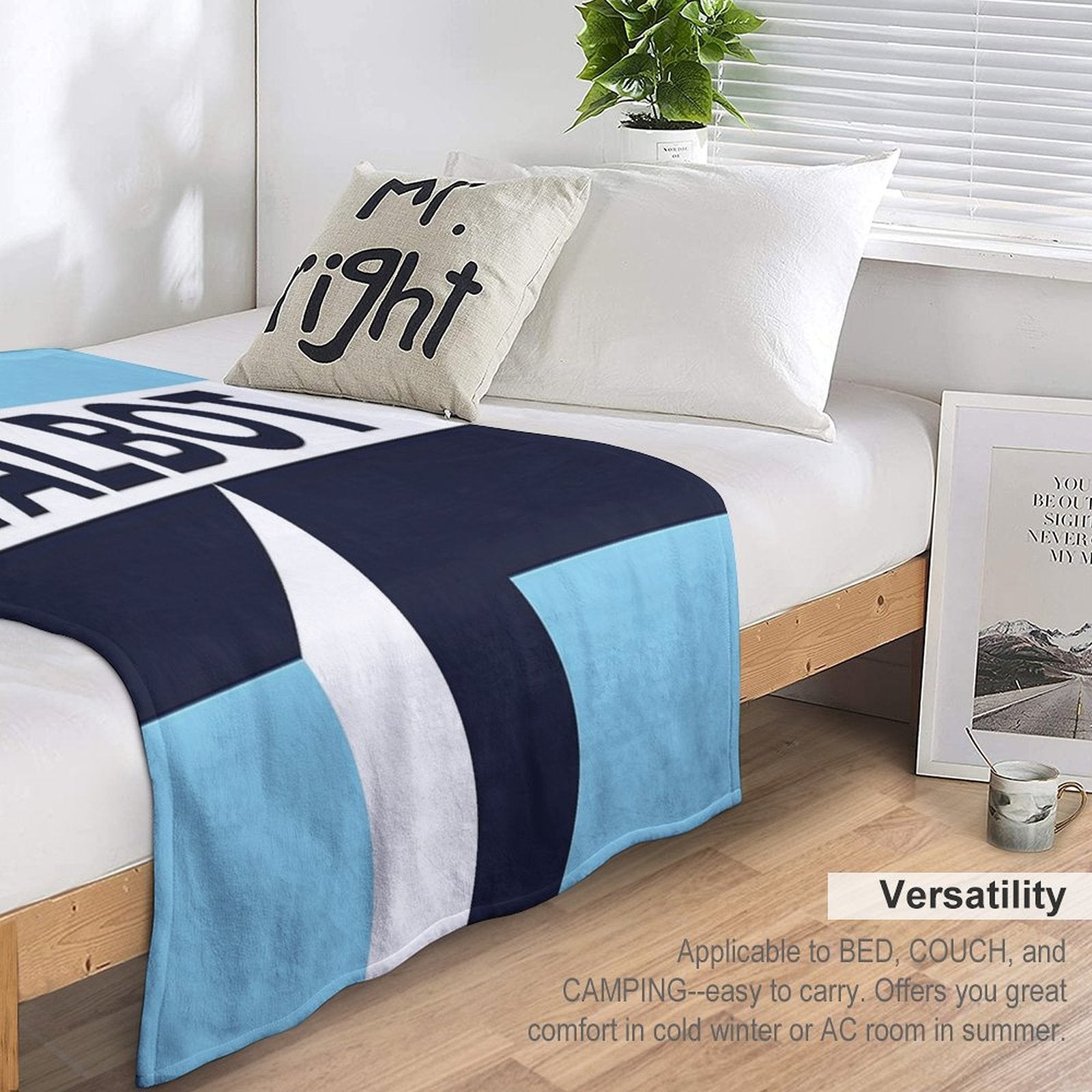 Coventry City Classic Kit 1981 - 1983 Machine-washable Throw Blanket