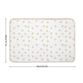 Dainty Yellow Daisies on White  High-Traffic Bath Mat