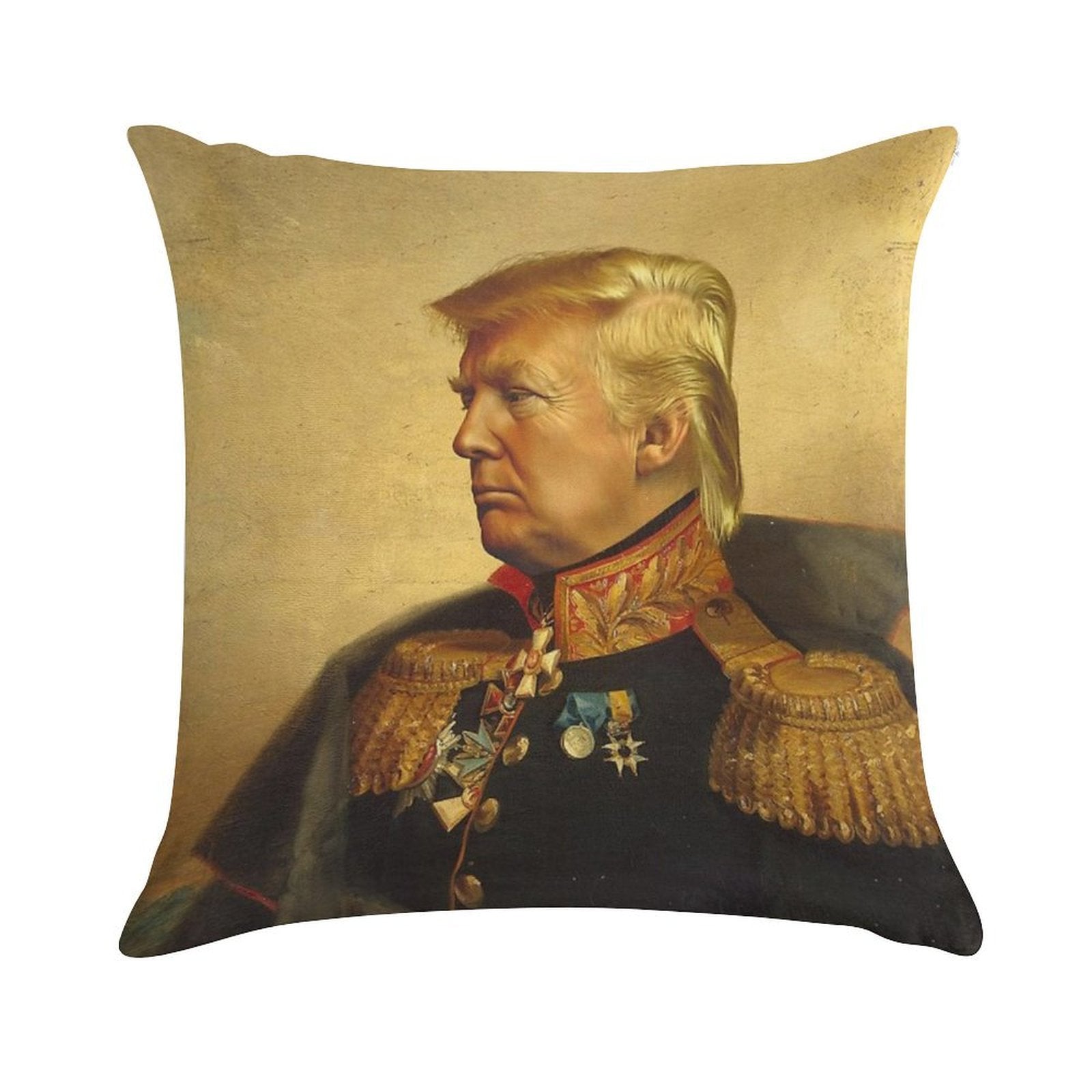 Donald Trump - Replaceface Soft Short Plush Fabric Throw Pillow