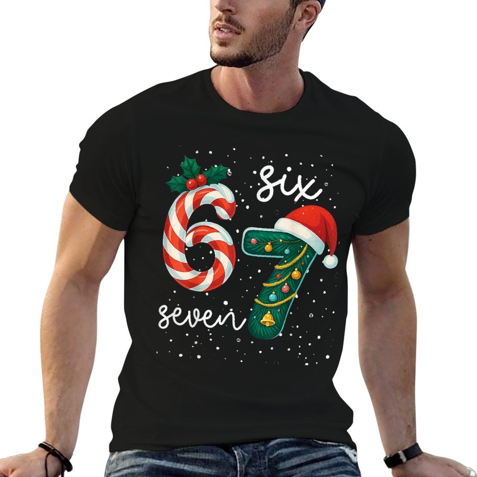 67 Meme Six Seven for Kids Women Men Boys Girls Christmas  Vintage-inspired T-Shirt