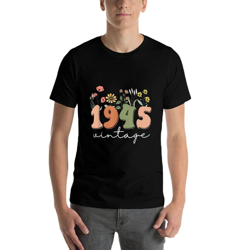 80 Years Old Vintage 1945 80th Birthday Wildflower Women  Breathable T-Shirt
