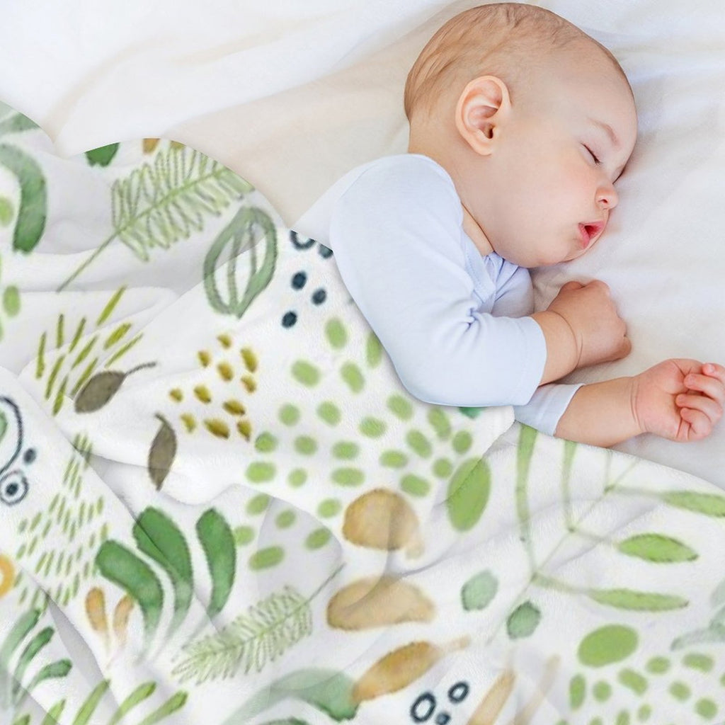 Lovely Green Quick-dry Throw Blanket