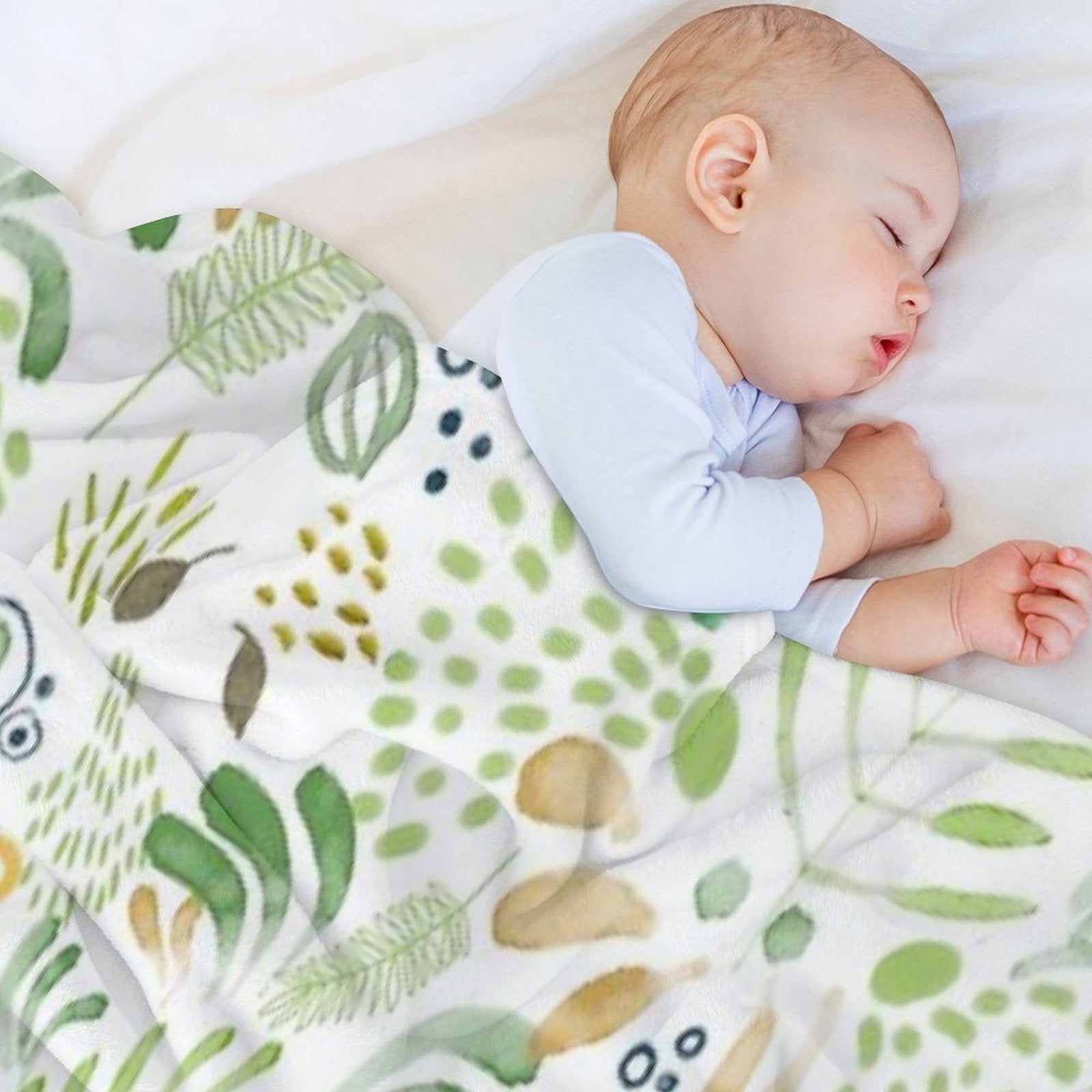 Lovely Green Quick-dry Throw Blanket