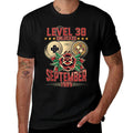 Level 30 30th Birthday T-shirt Gift Gamer September 1989  Ribbed Collar T-Shirt
