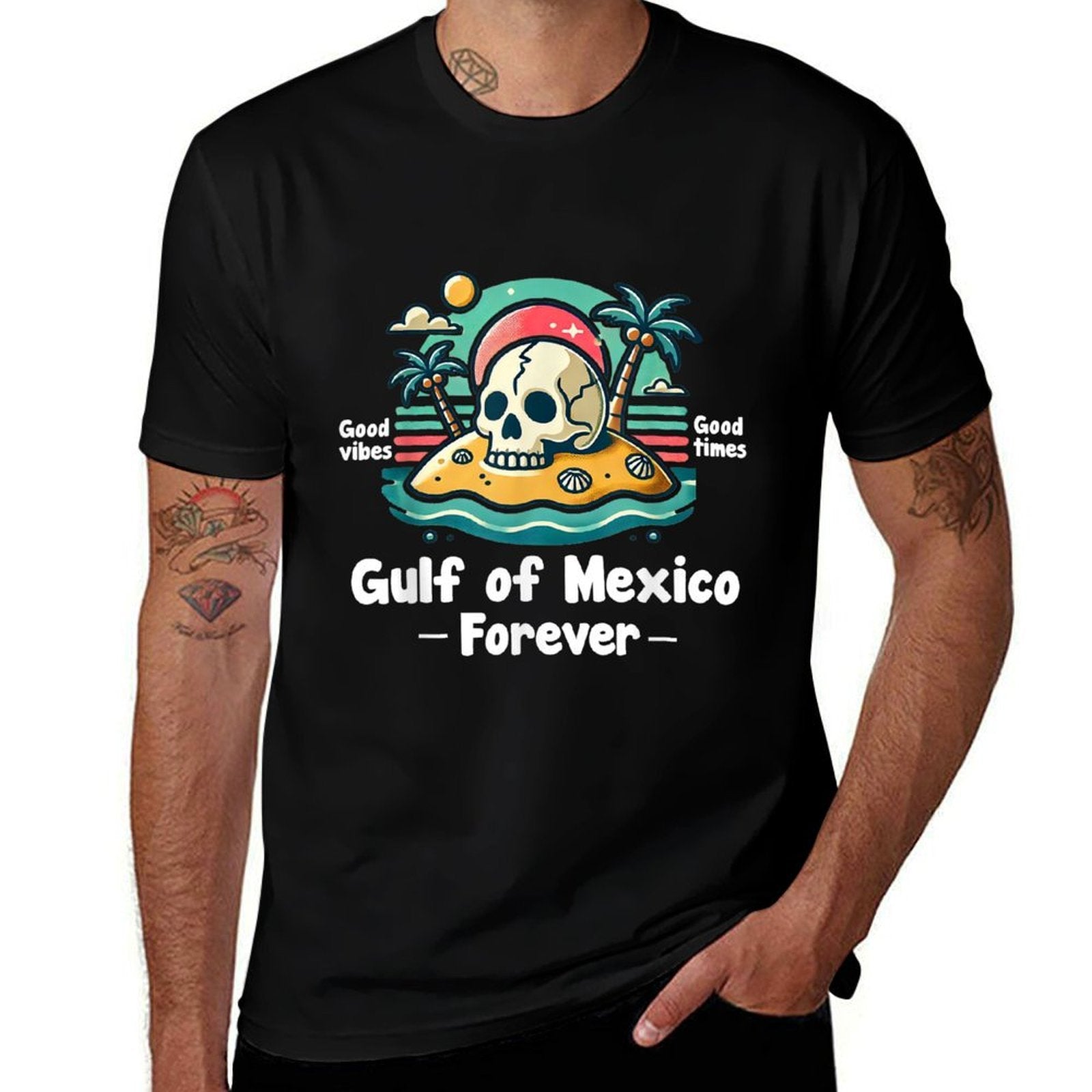 Gulf of Mexico Forever Mexican Souvenir Mexican Gulf  Cotton T-Shirt