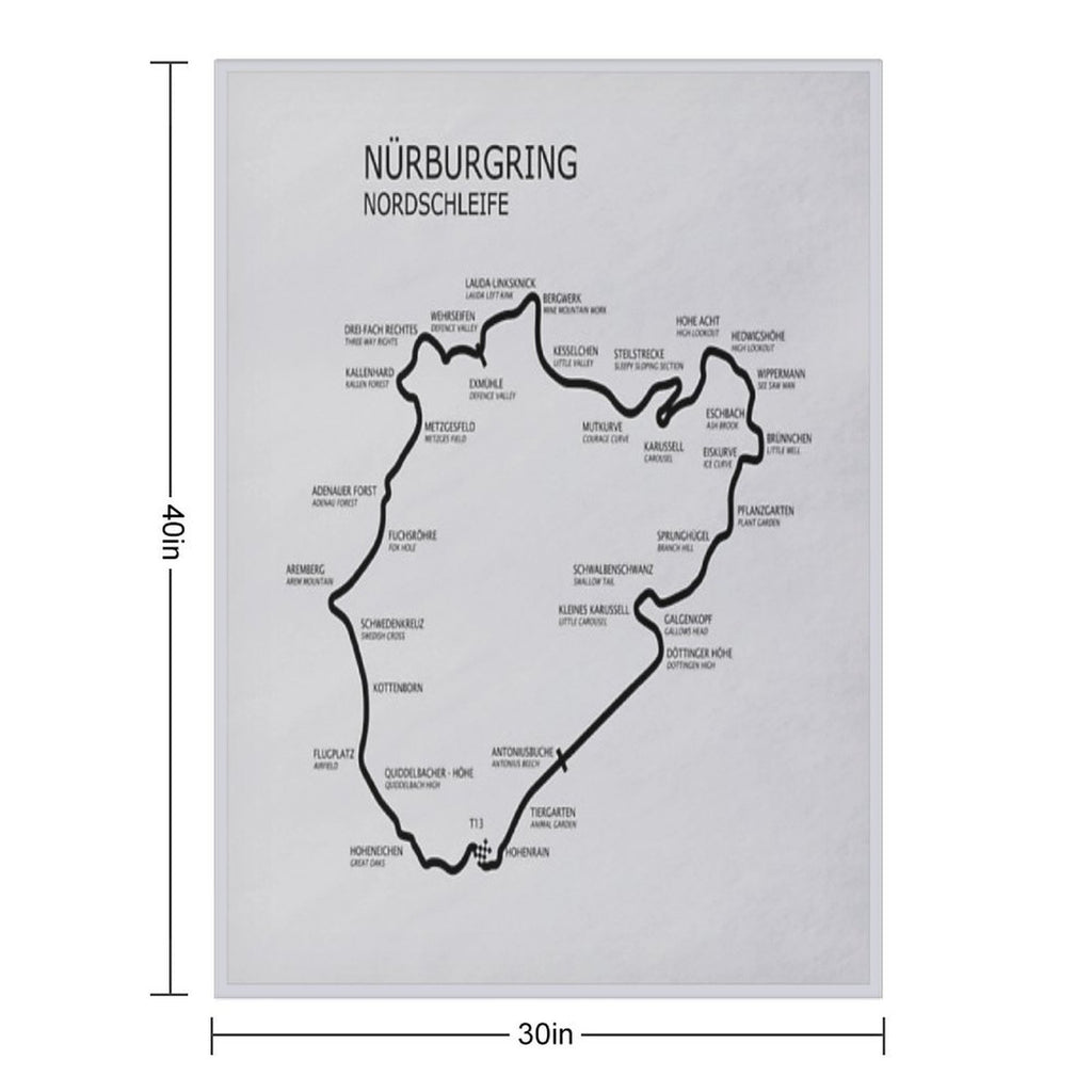 The Nurburgring - Nordschleife Anti-pilling Throw Blanket