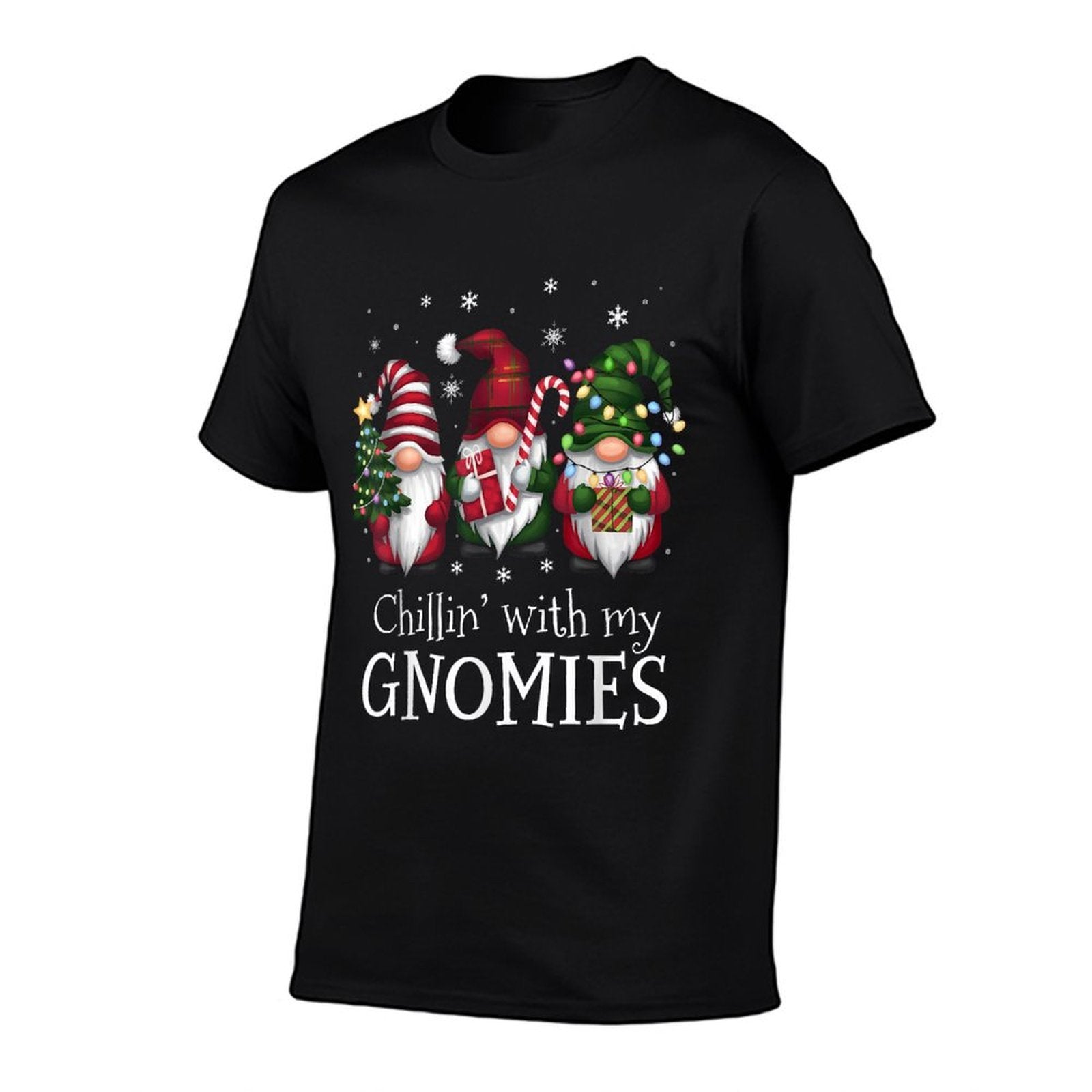 Chillin With My Gnomies Family Christmas Gnome Xmas Holiday  Summer-ready Fabric T-Shirt