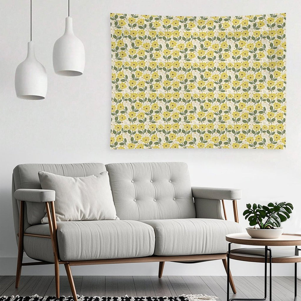 Golden Bloom Tapestry