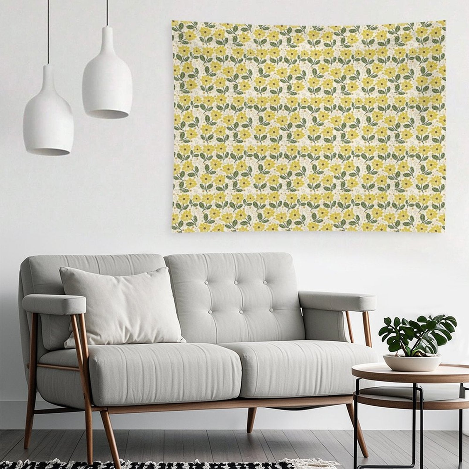 Golden Bloom Tapestry
