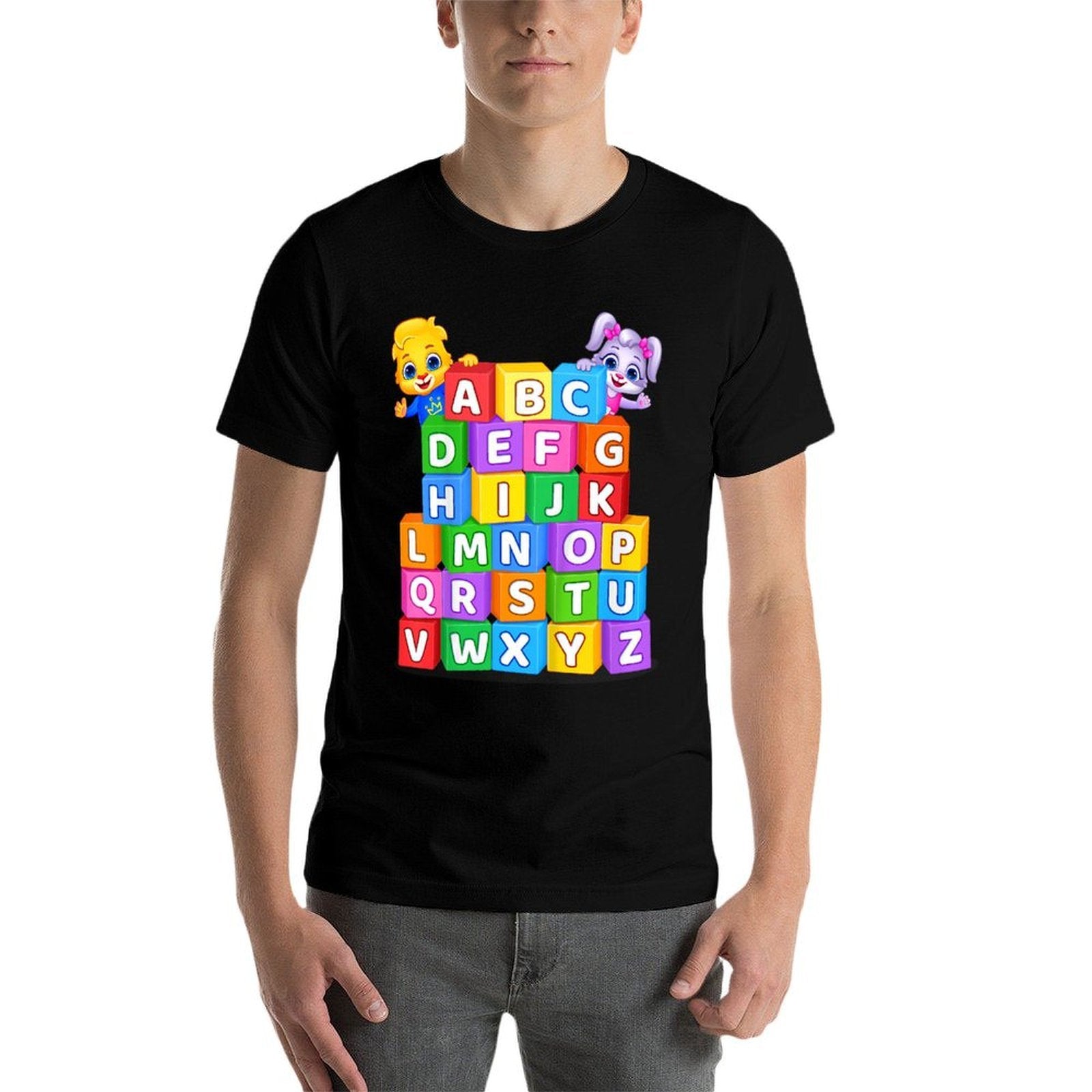 Colorful Alphabet Letters A to Z for Kids by Lucas & Friends  Affordable Price T-Shirt