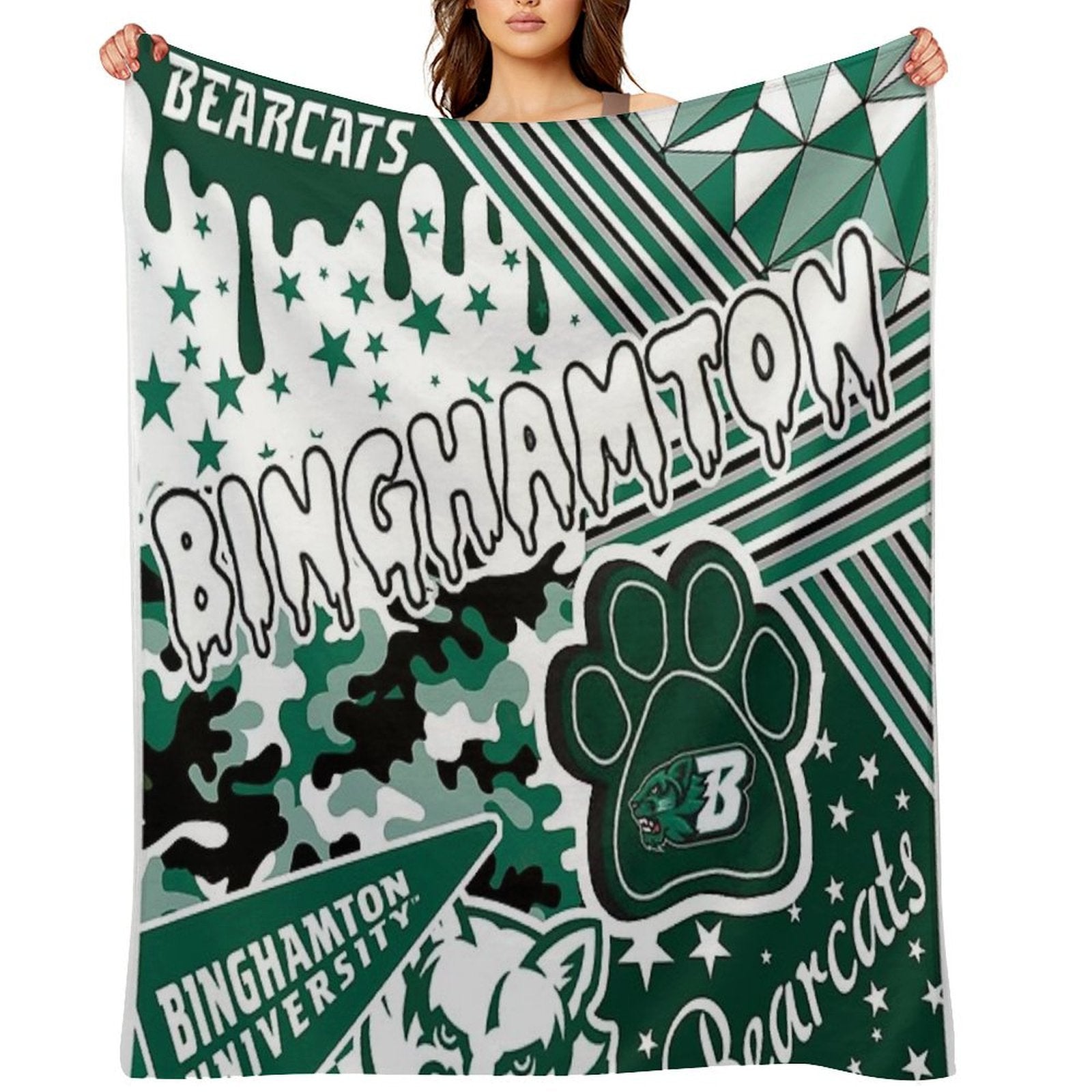 Binghamton University Wrinkle-free Throw Blanket