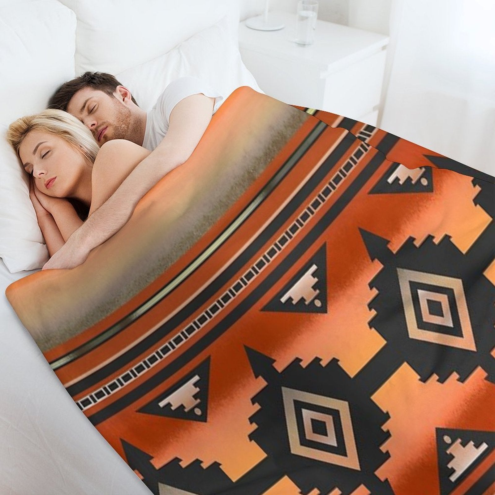 Canyon  Navajo Rust Travel-friendly Throw Blanket