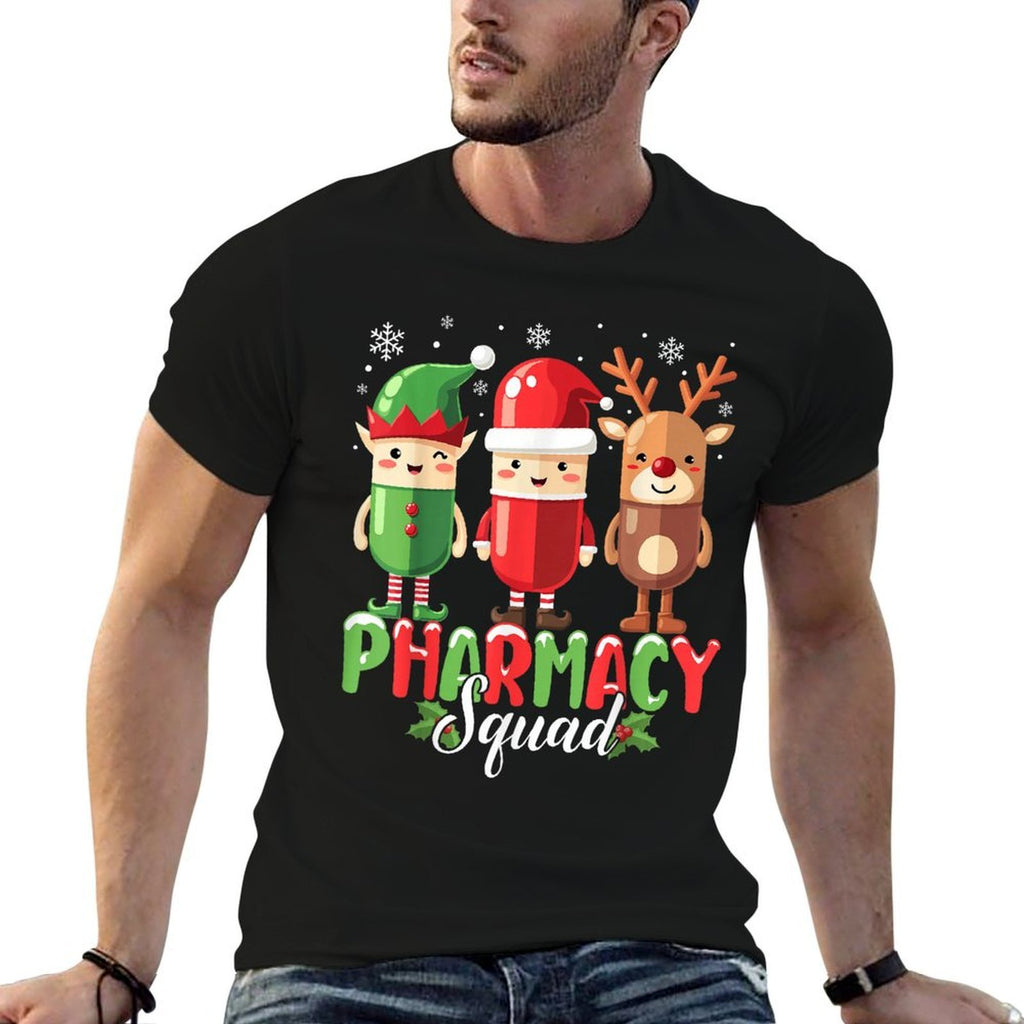 Pharmacy Squad Christmas Costume Funny Pills Pharmacist  Quick-drying T-Shirt