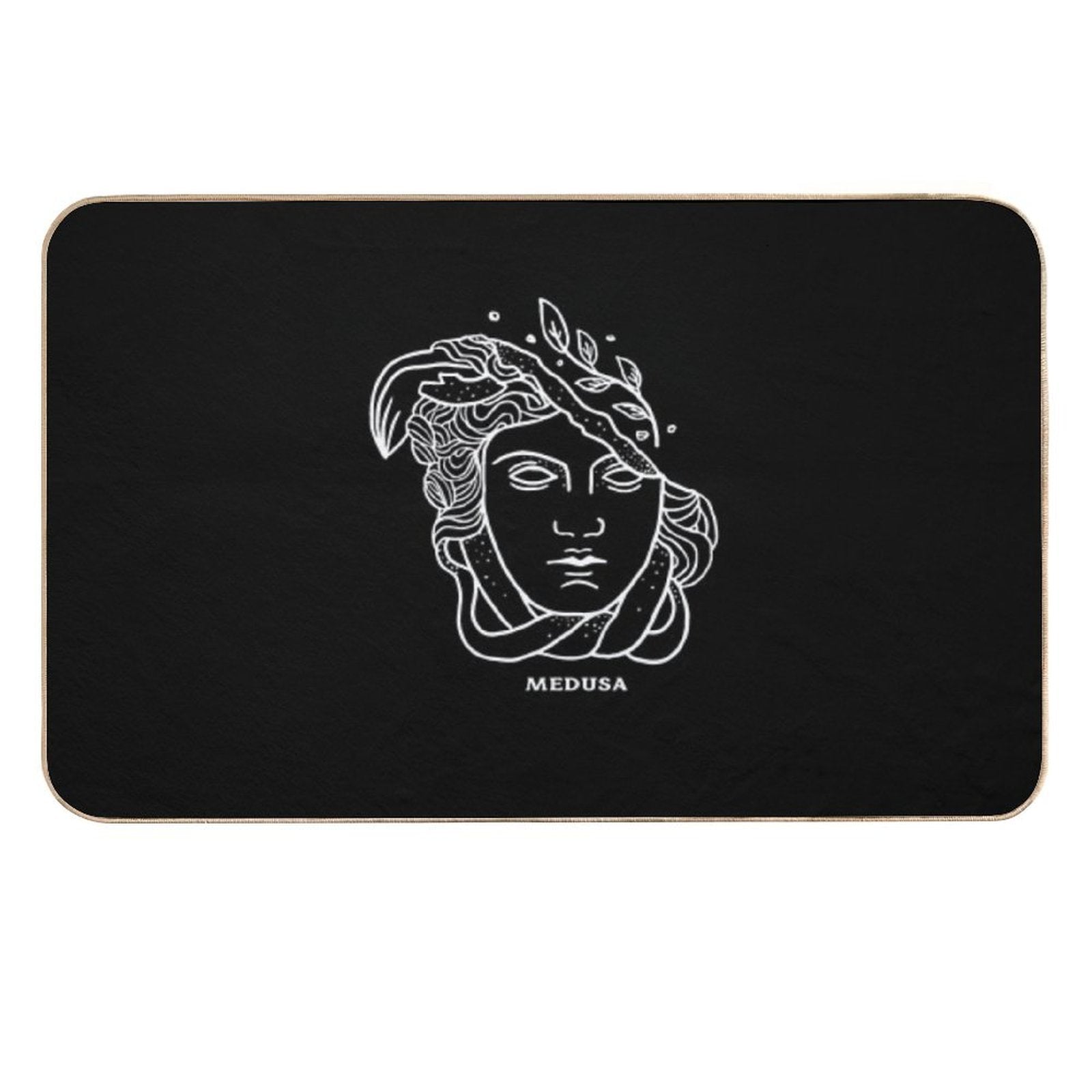 Head of Medusa Greek Mythology  Absorbent Bath Mat