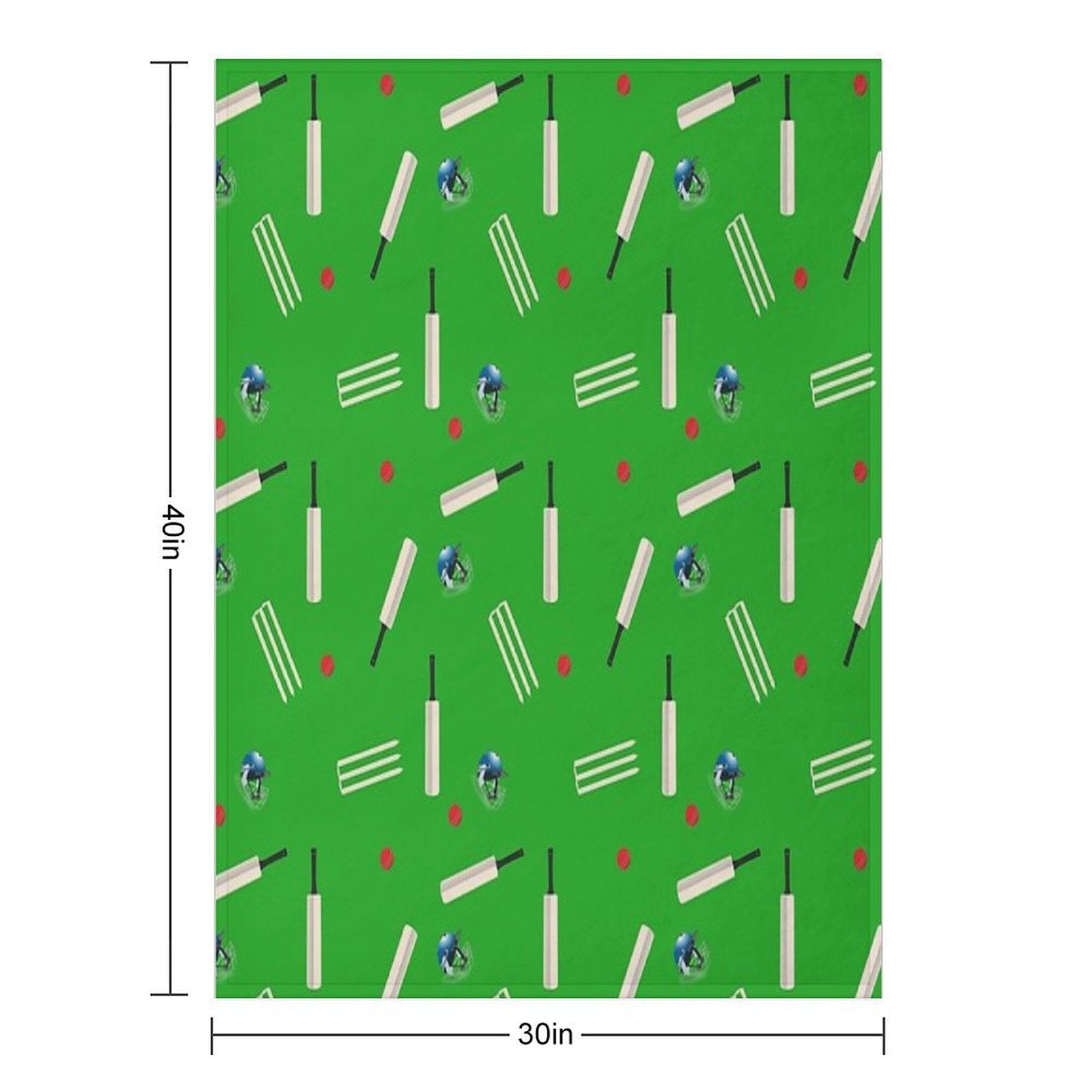 Cricket Pattern Shrink-resistant Throw Blanket