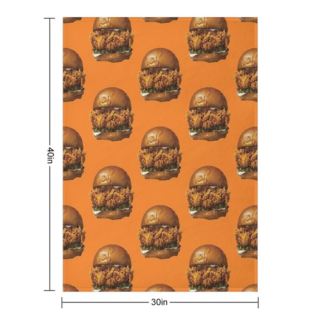 Popeyes Chicken Sandwich Compact Throw Blanket