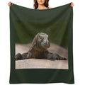 Komodo Monitor Dragon Velvety-soft Throw Blanket