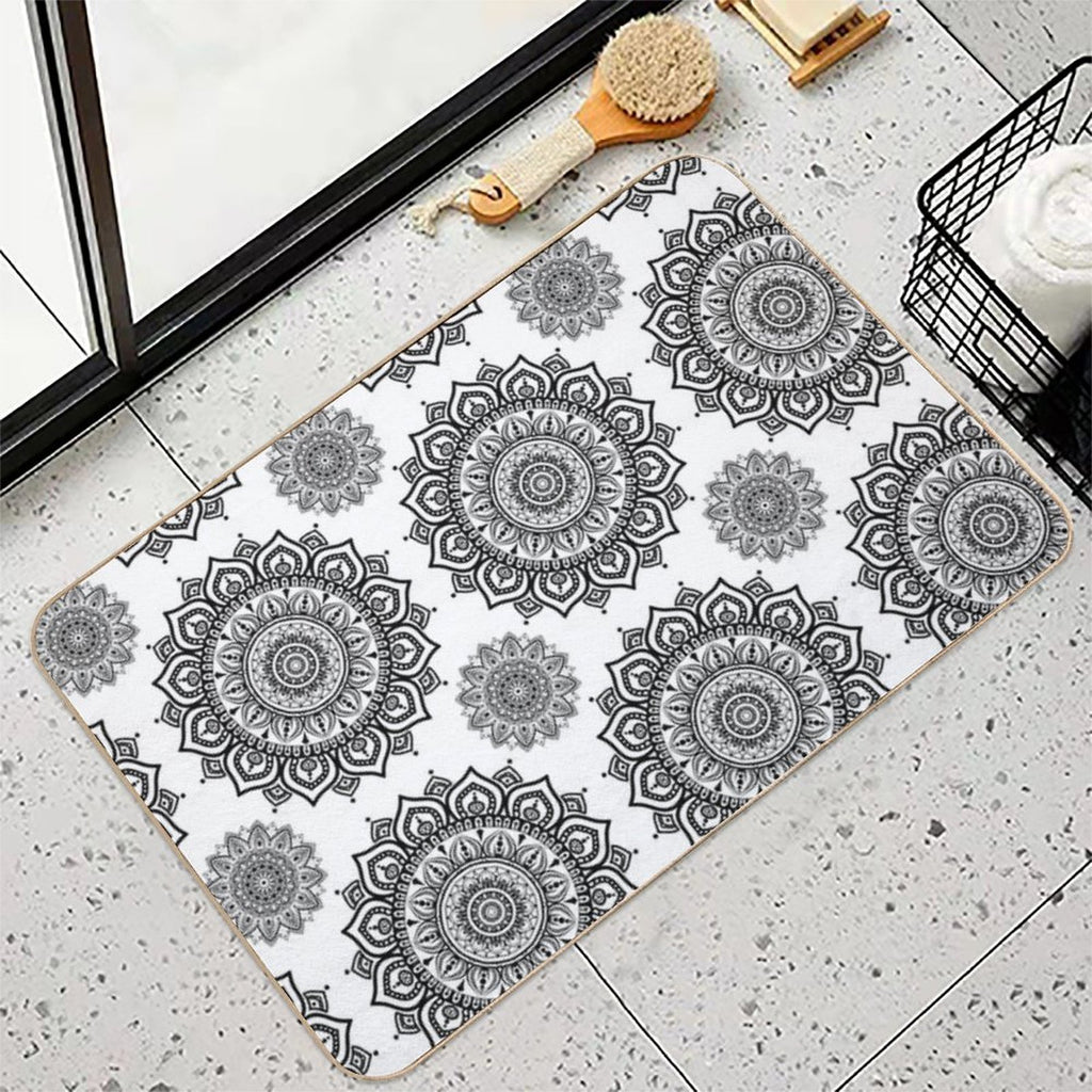 Mandala  Dirt-Trapping Bath Mat