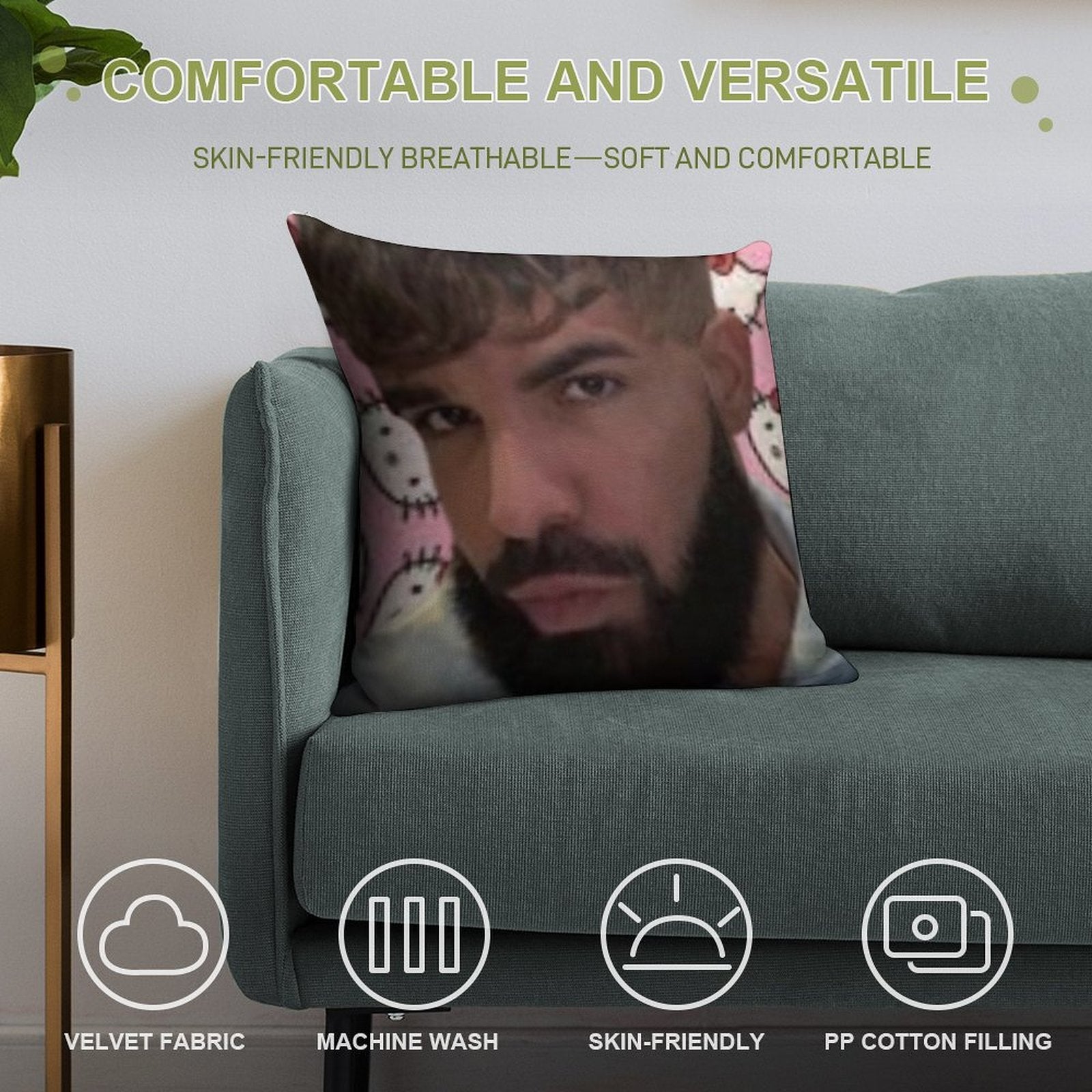 BBL Drake Soft Warmth Comfort Throw Pillow