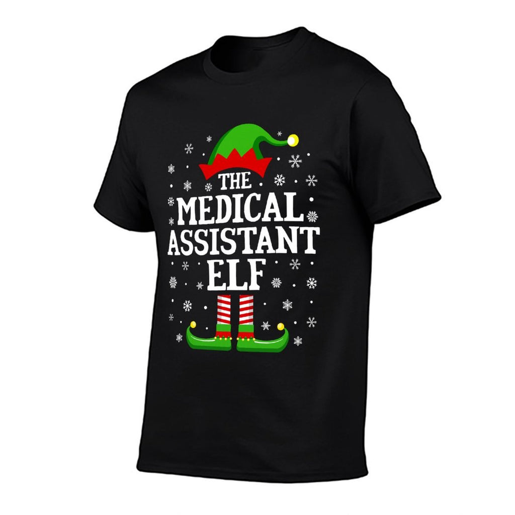 Medical Assistant Elf Funny Christmas Family Matching  Easy-care T-Shirt