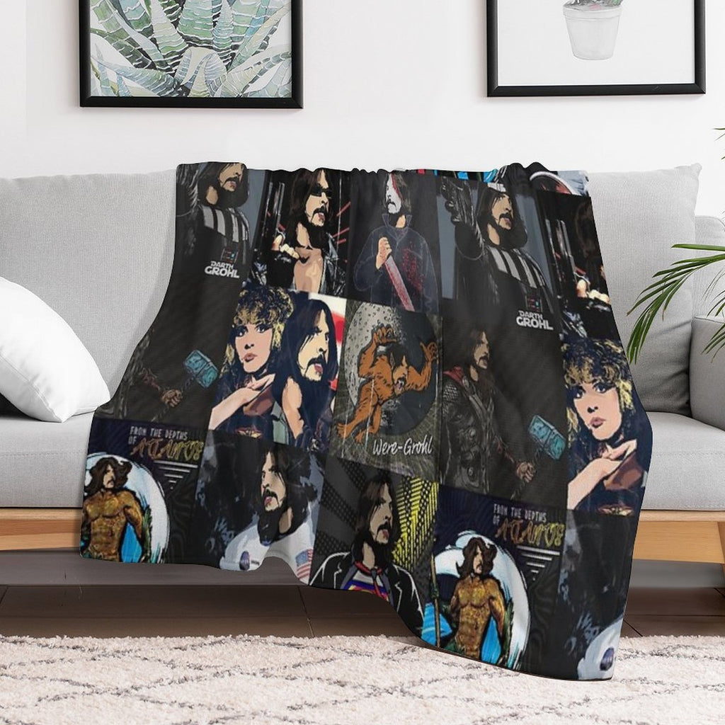 There Goes My Hero Collage Durable Throw Blanket
