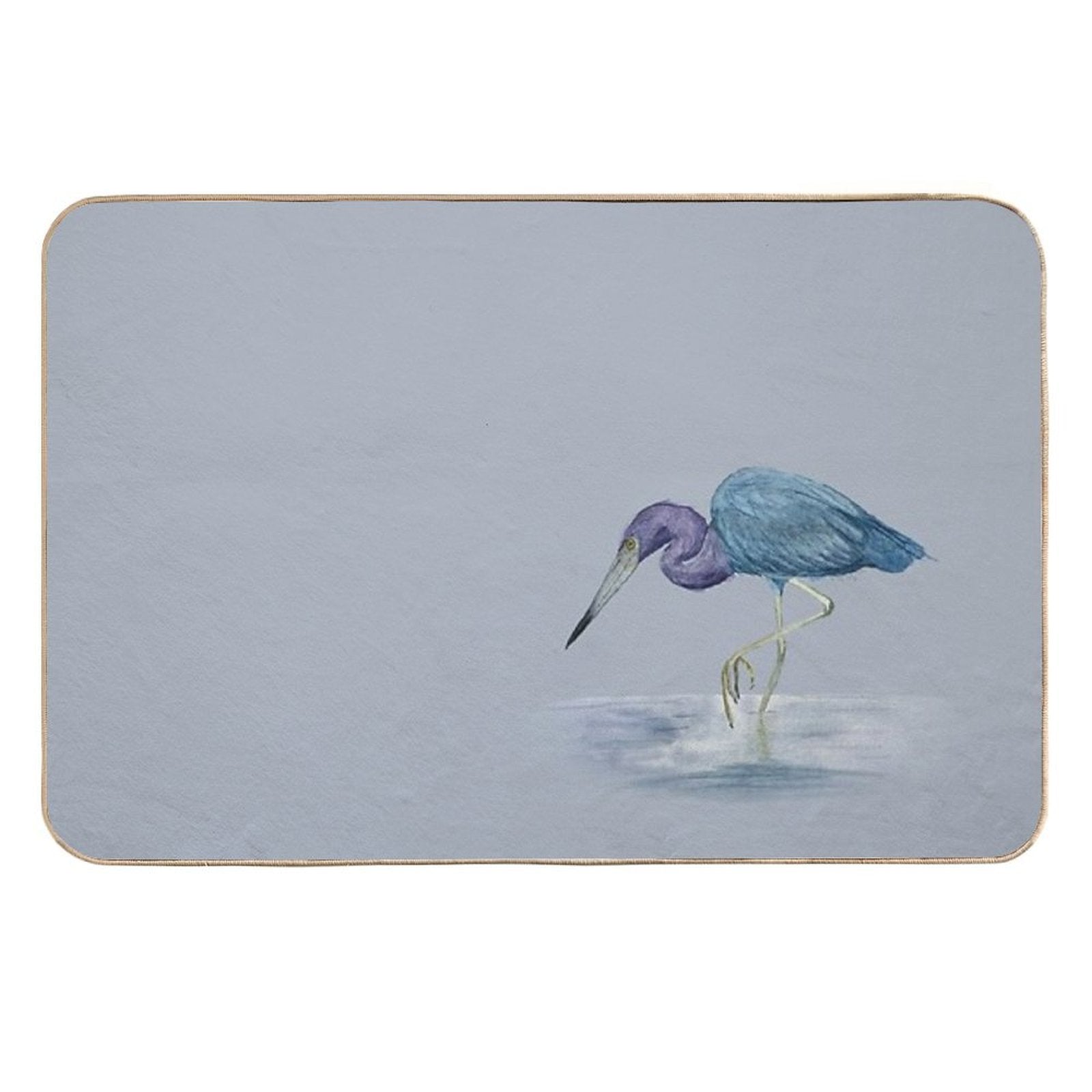 Little Blue Egret  Long-Lasting Bath Mat