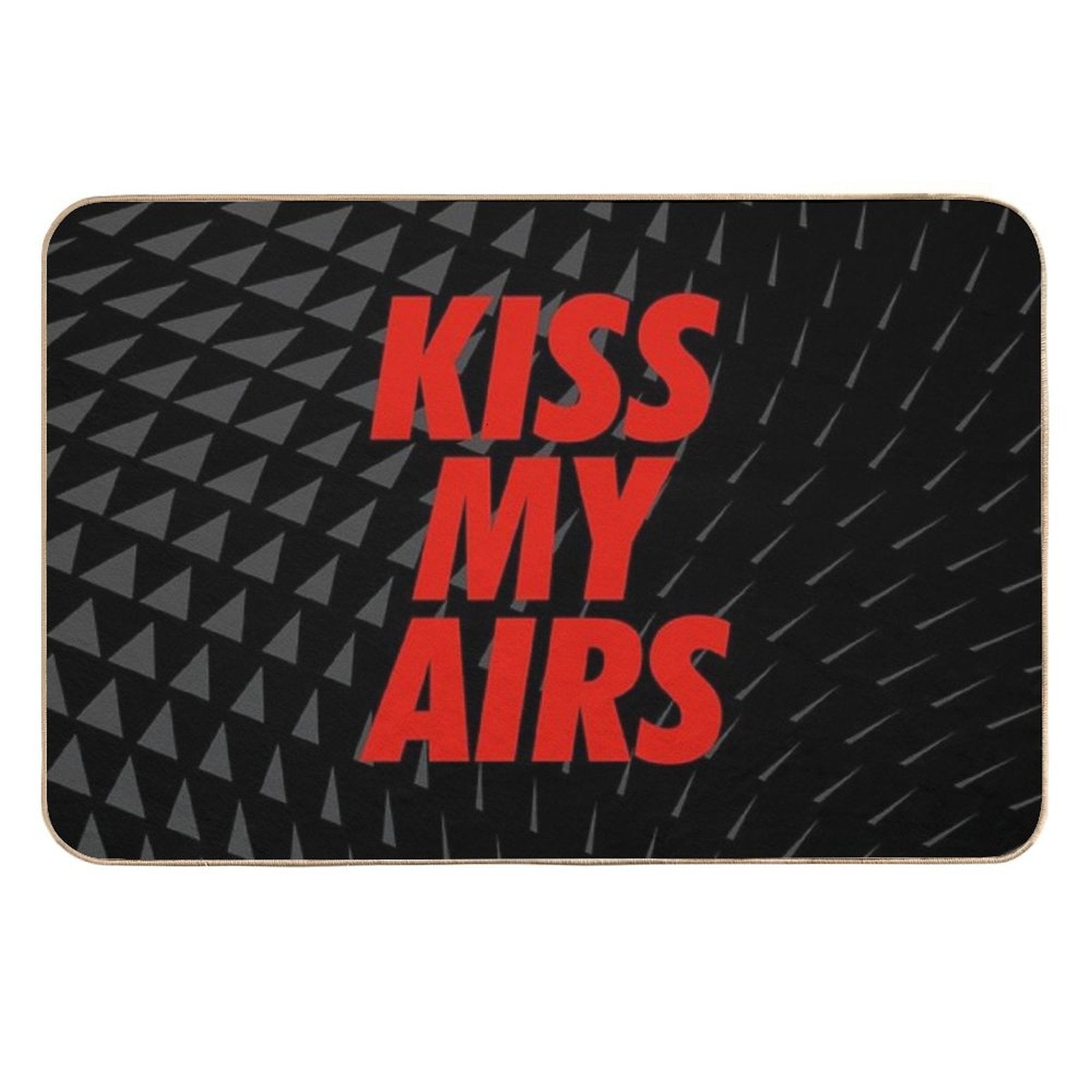 Kiss My Airs Sneaker Head Hype Red & Black  Rapid-Drying Bath Mat