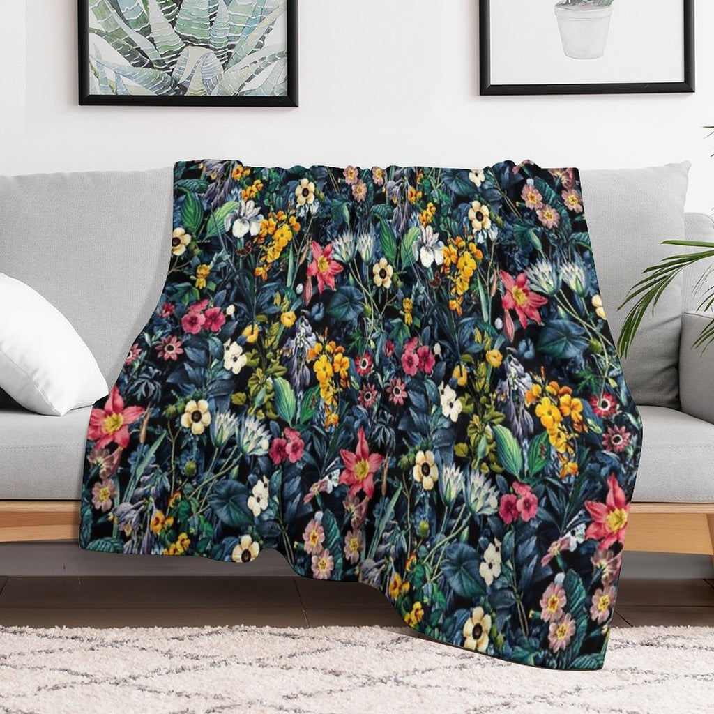 Exotic Garden Quick-dry Throw Blanket