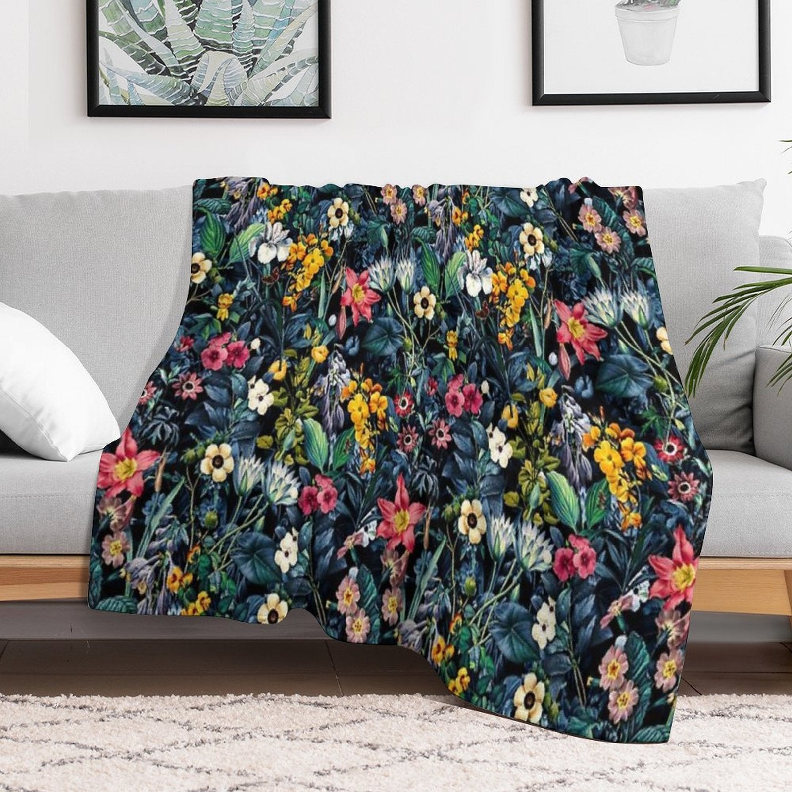 Exotic Garden Quick-dry Throw Blanket