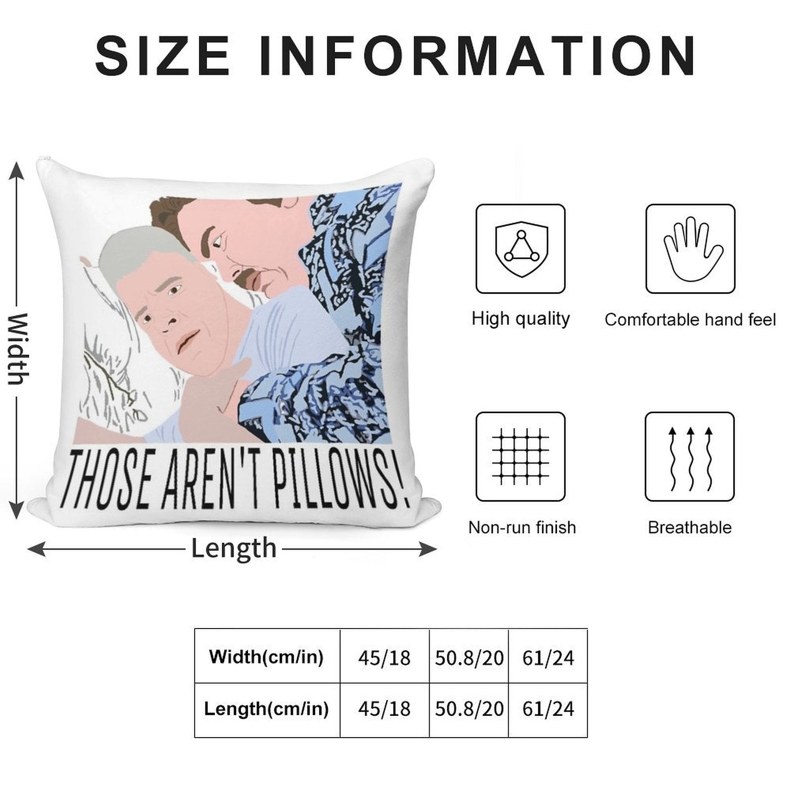 Those Aren’t Pillows! Soft Easy Maintenance Throw Pillow