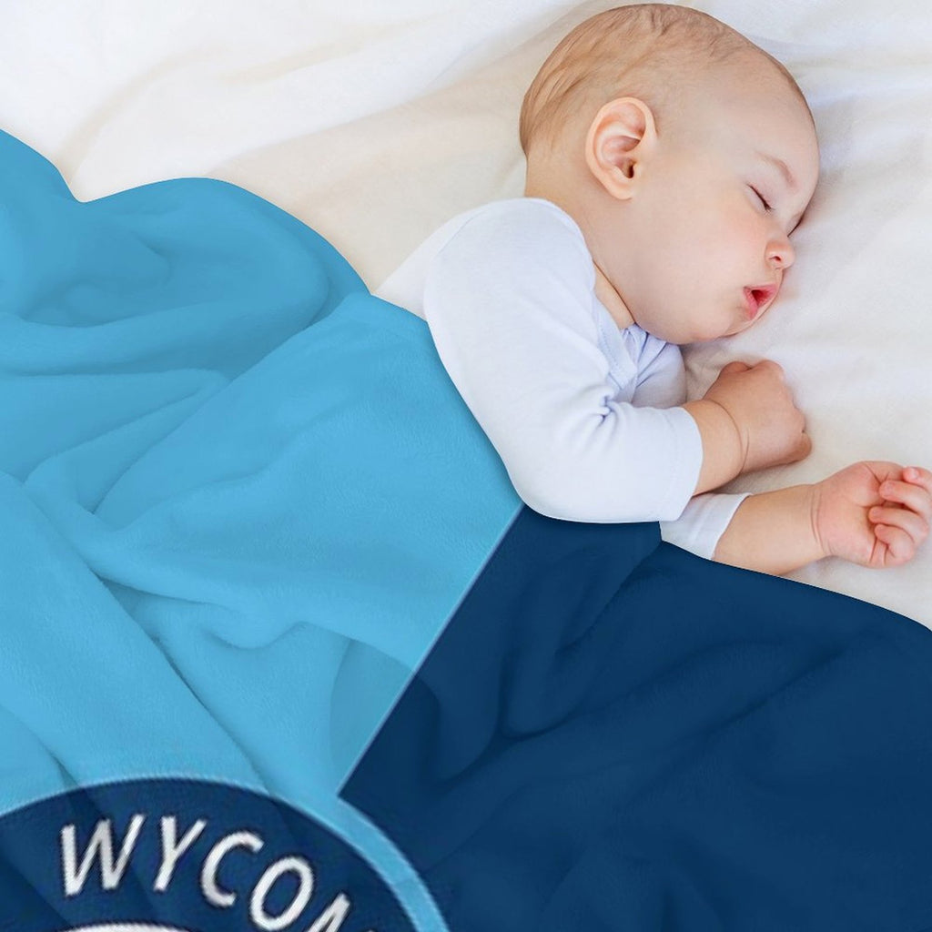 Wycombe Wanderers FC Logo - Squares Comfort Throw Blanket
