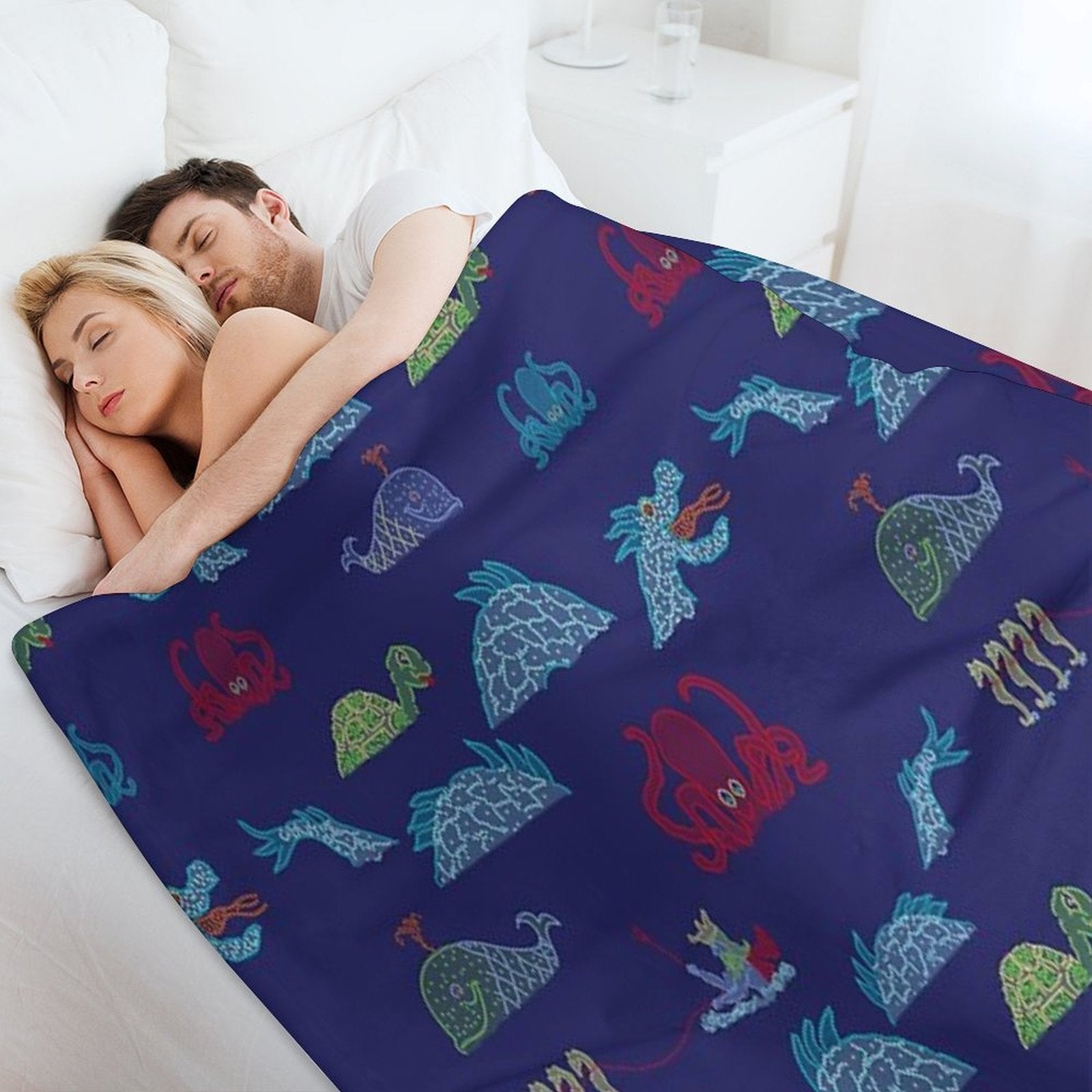 Electrical Water Pageant Shrink-resistant Throw Blanket