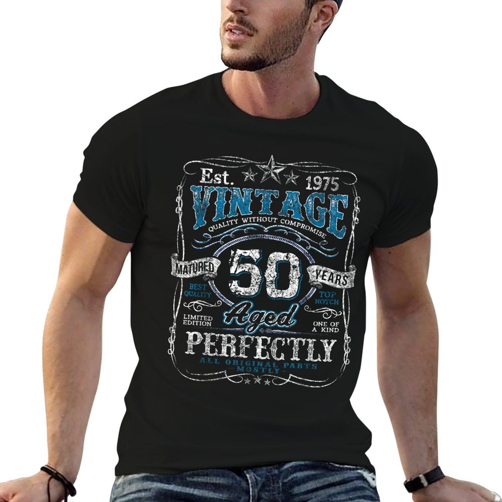 Vintage 1975 Limited Edition 50 Year Old 50th Birthday  Durable T-Shirt