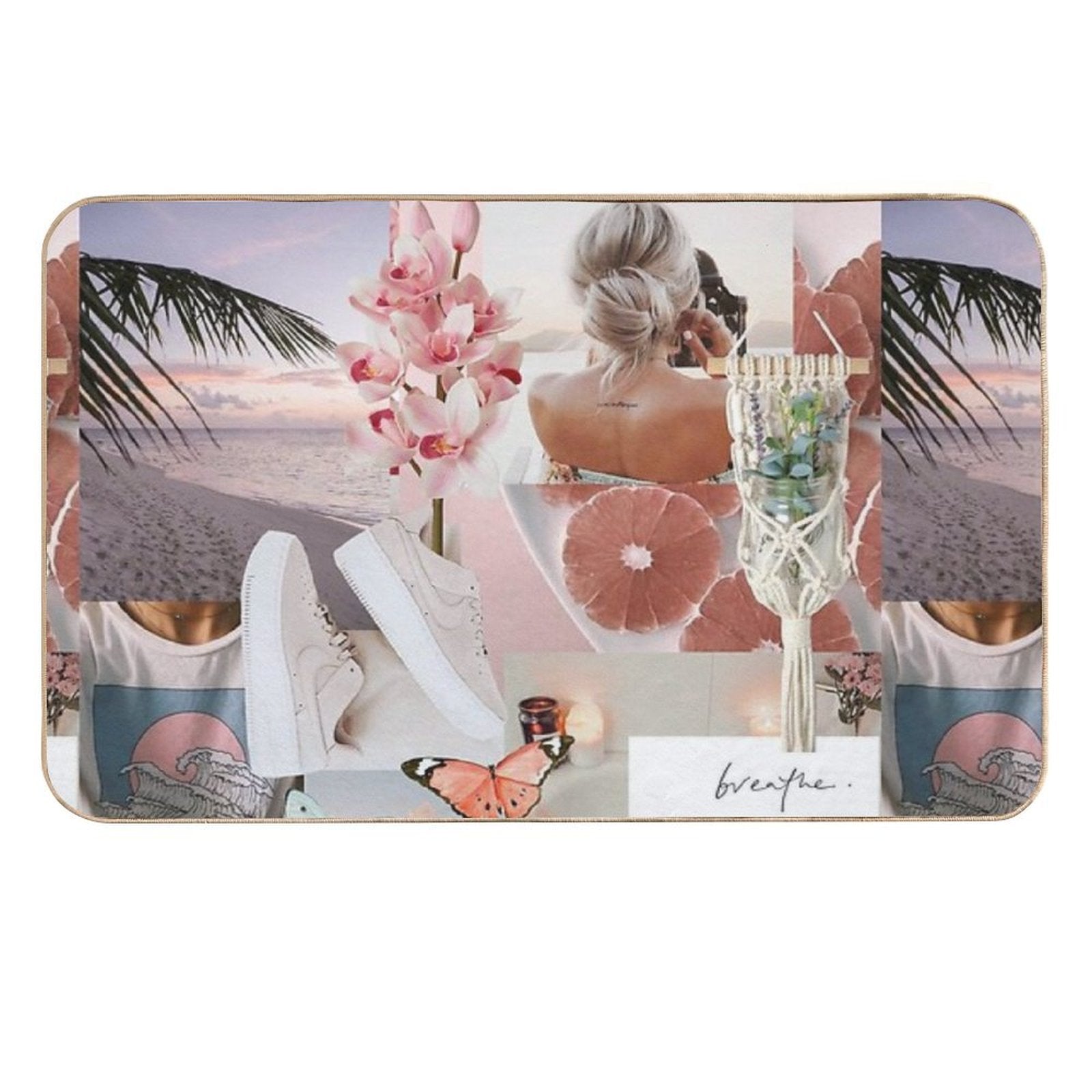 Pale Pink Bath  Absorbent Bath Mat