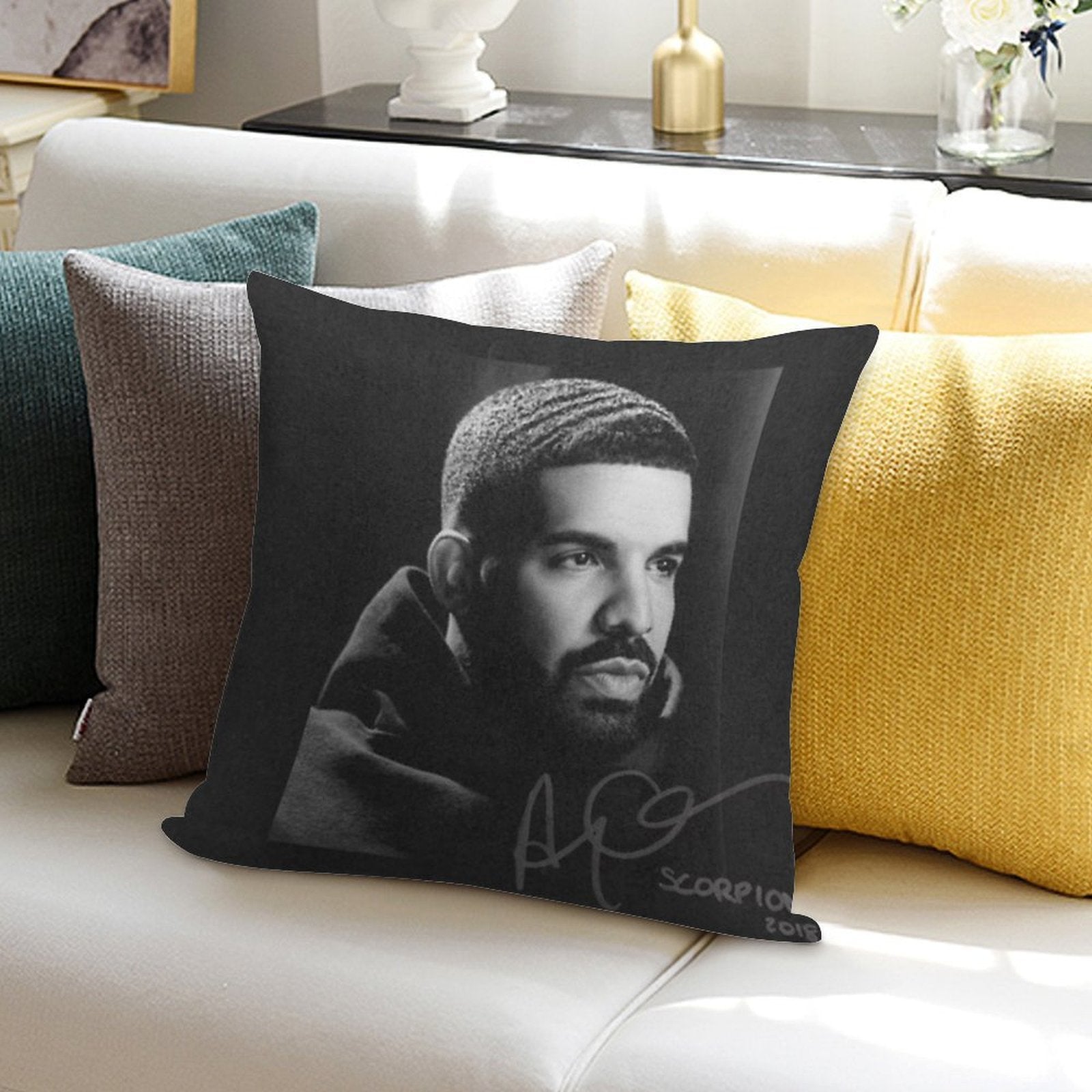 Drake Soft Skin-Friendly Throw Pillow