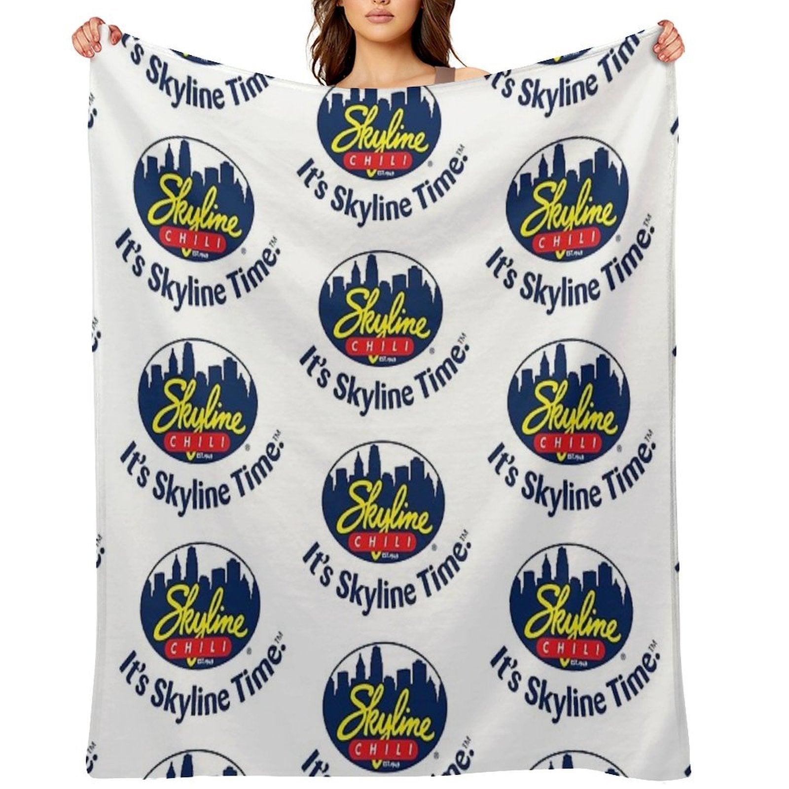 Skyline Chili Premium Throw Blanket