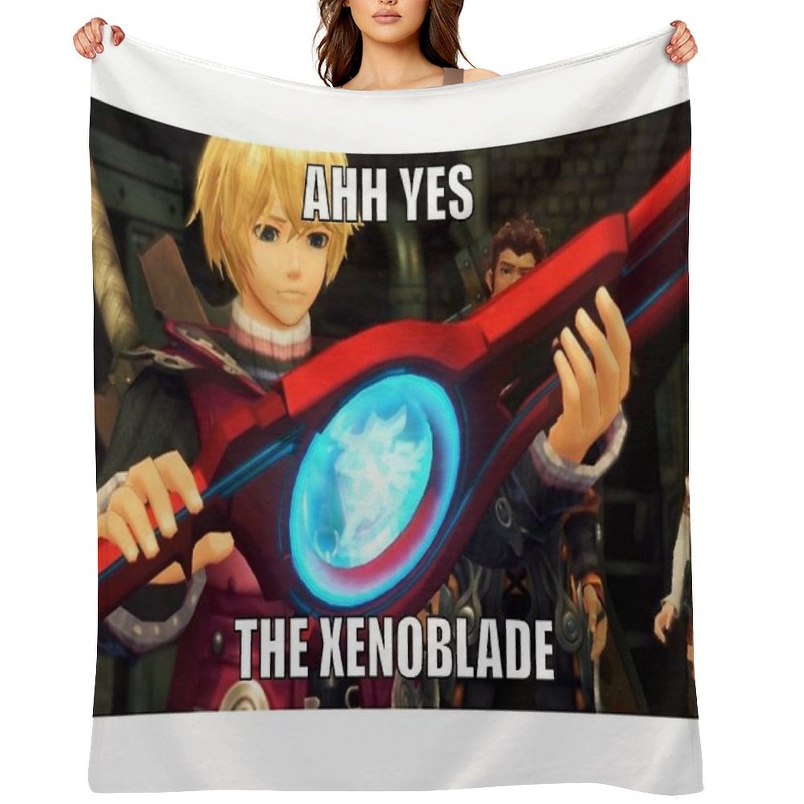 Ahh Yes, The Xenoblade Easy Care Throw Blanket