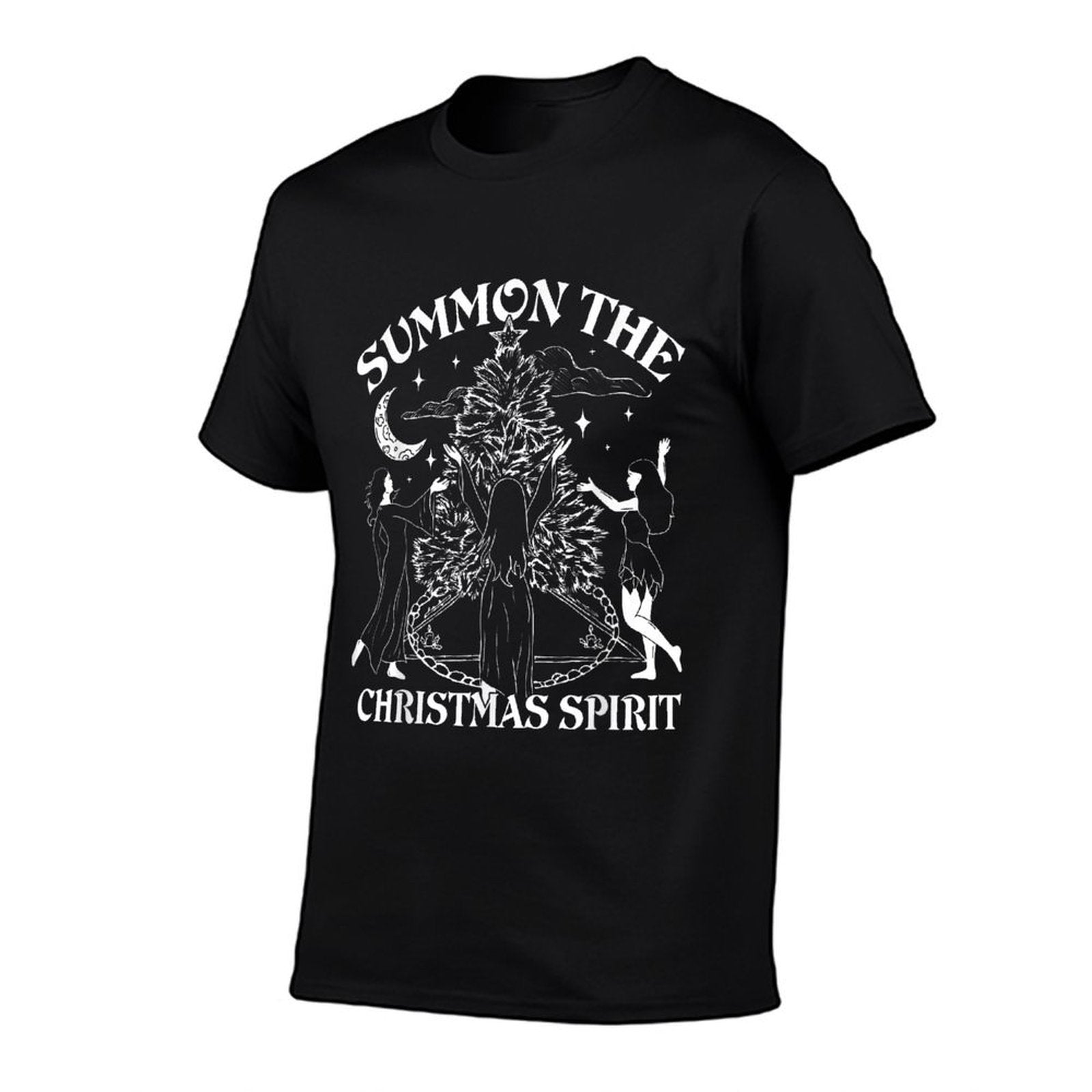 Summon The Christmas Spirit - Spread Holiday Magic  Cotton T-Shirt