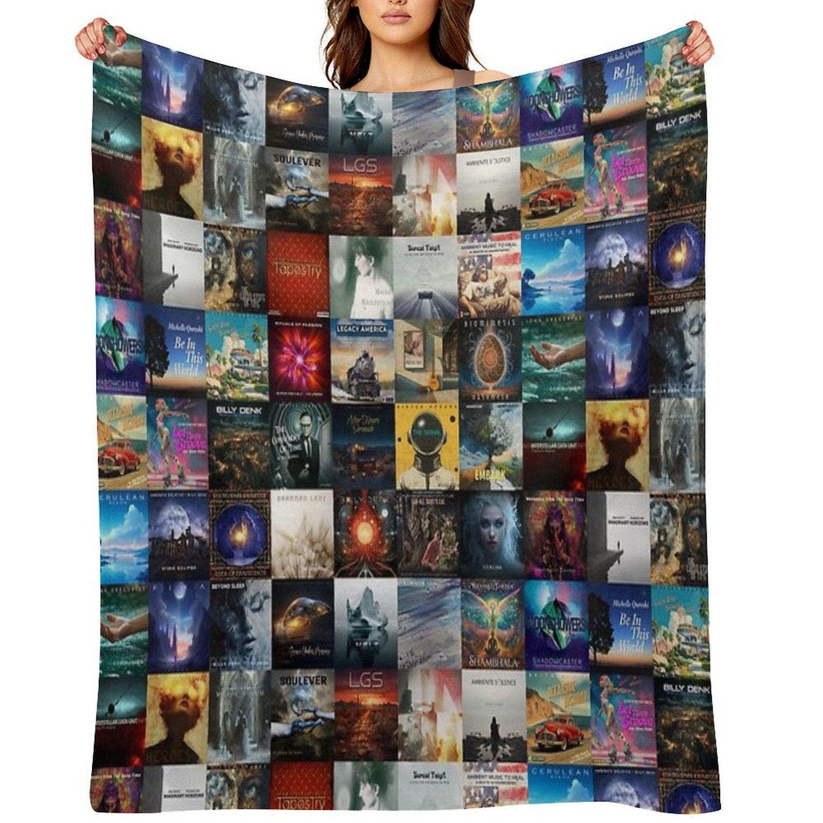 Wayfarer Records Album Covers All-season Throw Blanket