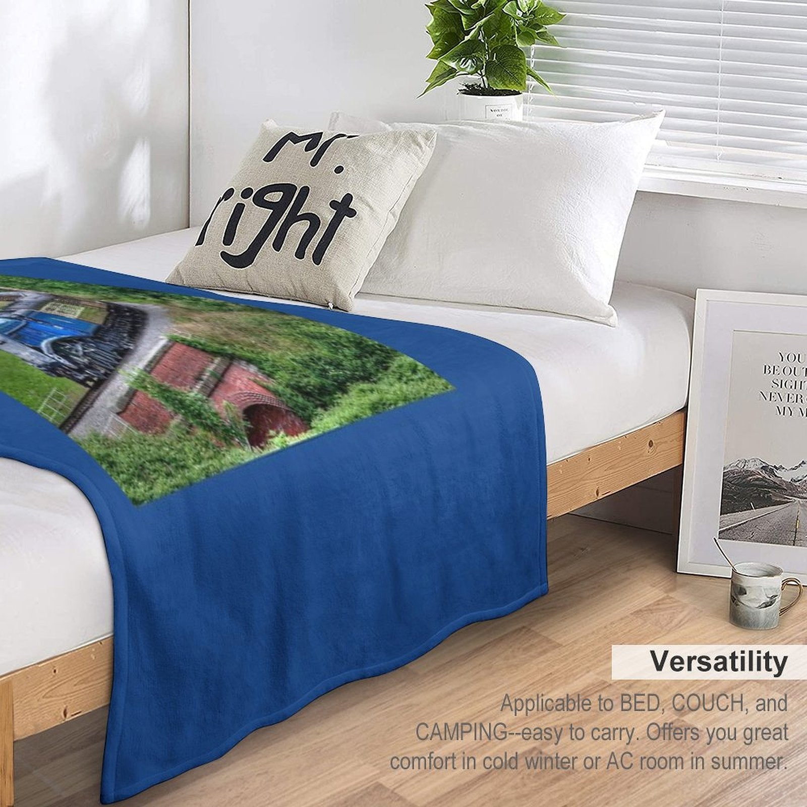60007 Sir Nigel Gresley Locomotive Plush Throw Blanket