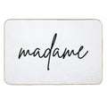 Madame And Monsieur, French Couple Matching Gift  Fade-Resistant Bath Mat
