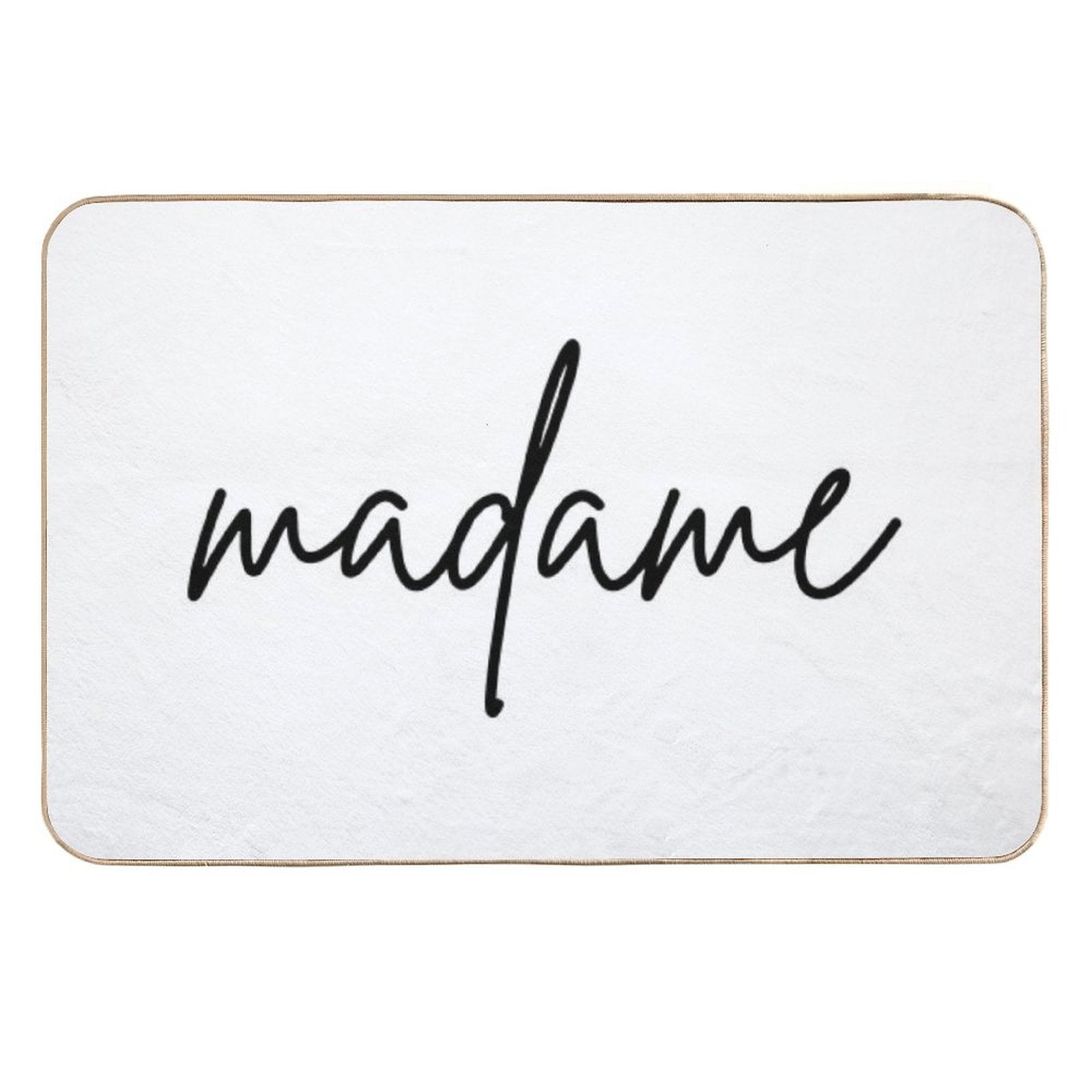 Madame And Monsieur, French Couple Matching Gift  Fade-Resistant Bath Mat