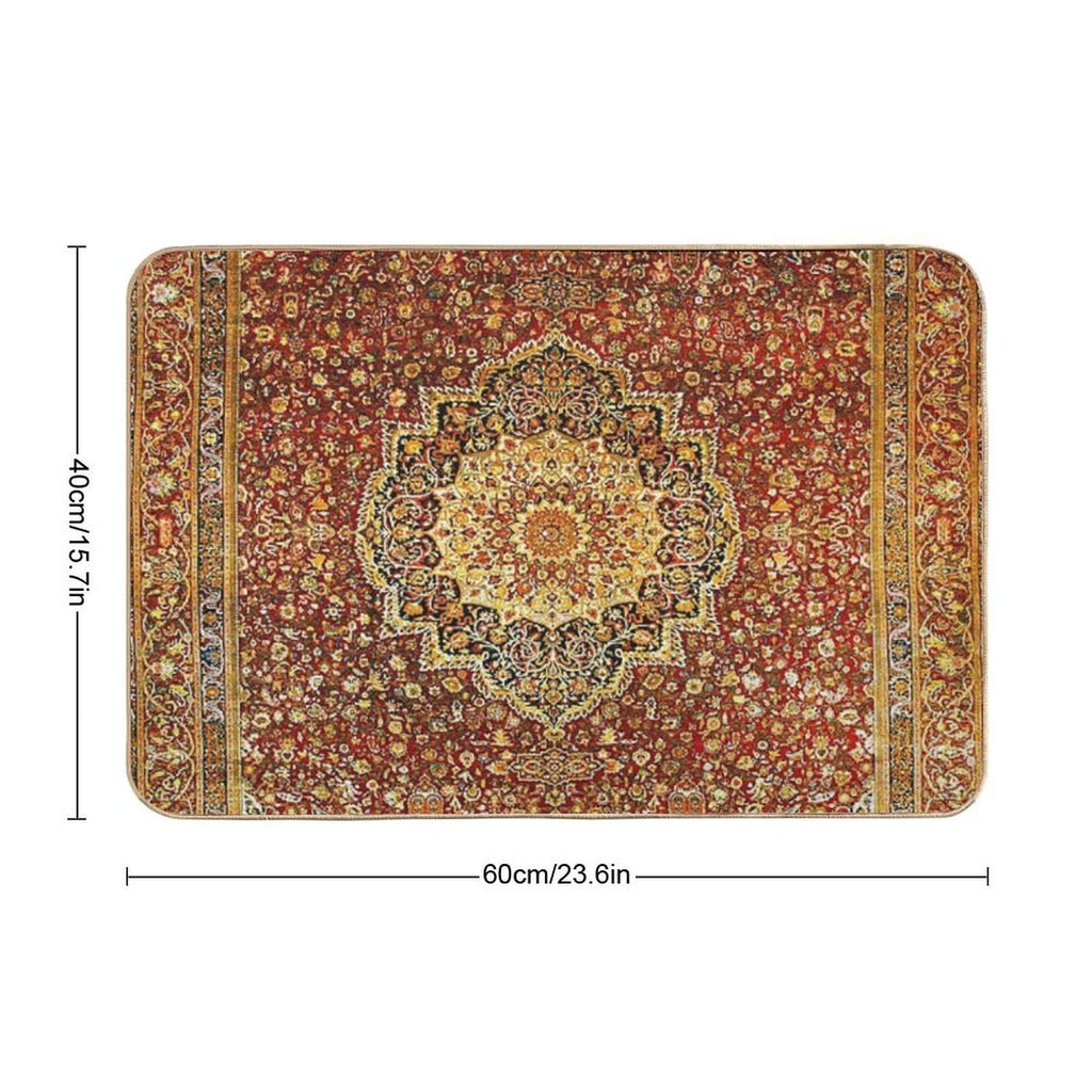 Khorasan Antique Persian Carpet Print  High-Traffic Bath Mat