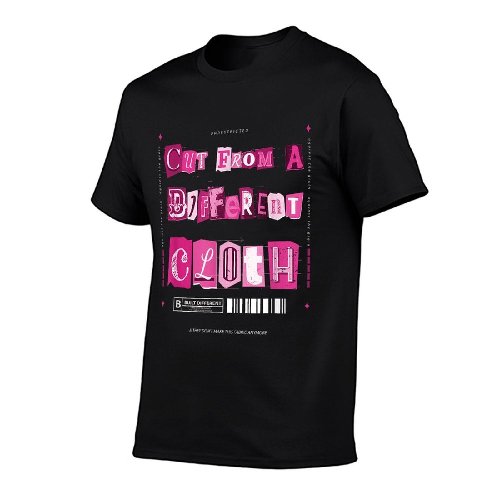 Pink Cut From A Different Cloth Pink Graphic  Lightweight T-Shirt