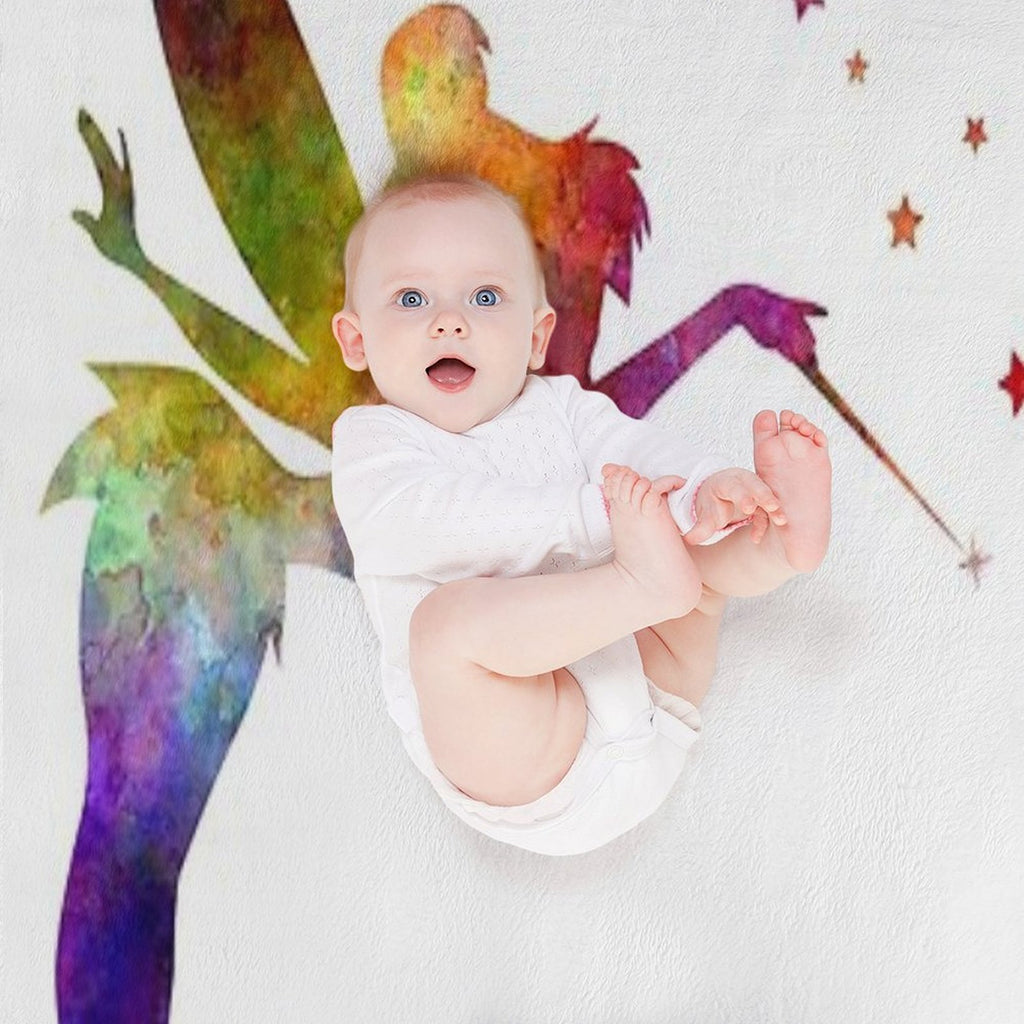 Tinkerbell in Watercolor Durable Throw Blanket