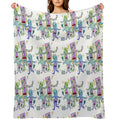 Battery-depleted Robot 5 Versatility Throw Blanket