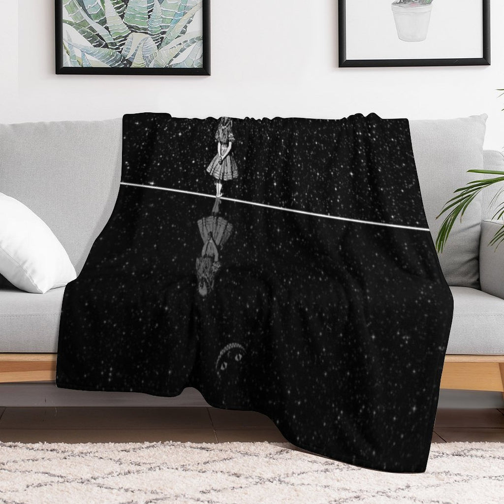 Alice In Wonderland Starry Night Durable Throw Blanket