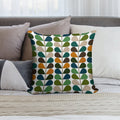 Retro 60s Mid Century Modern Pattern 2 Soft Shrink-Resistant Throw Pillow